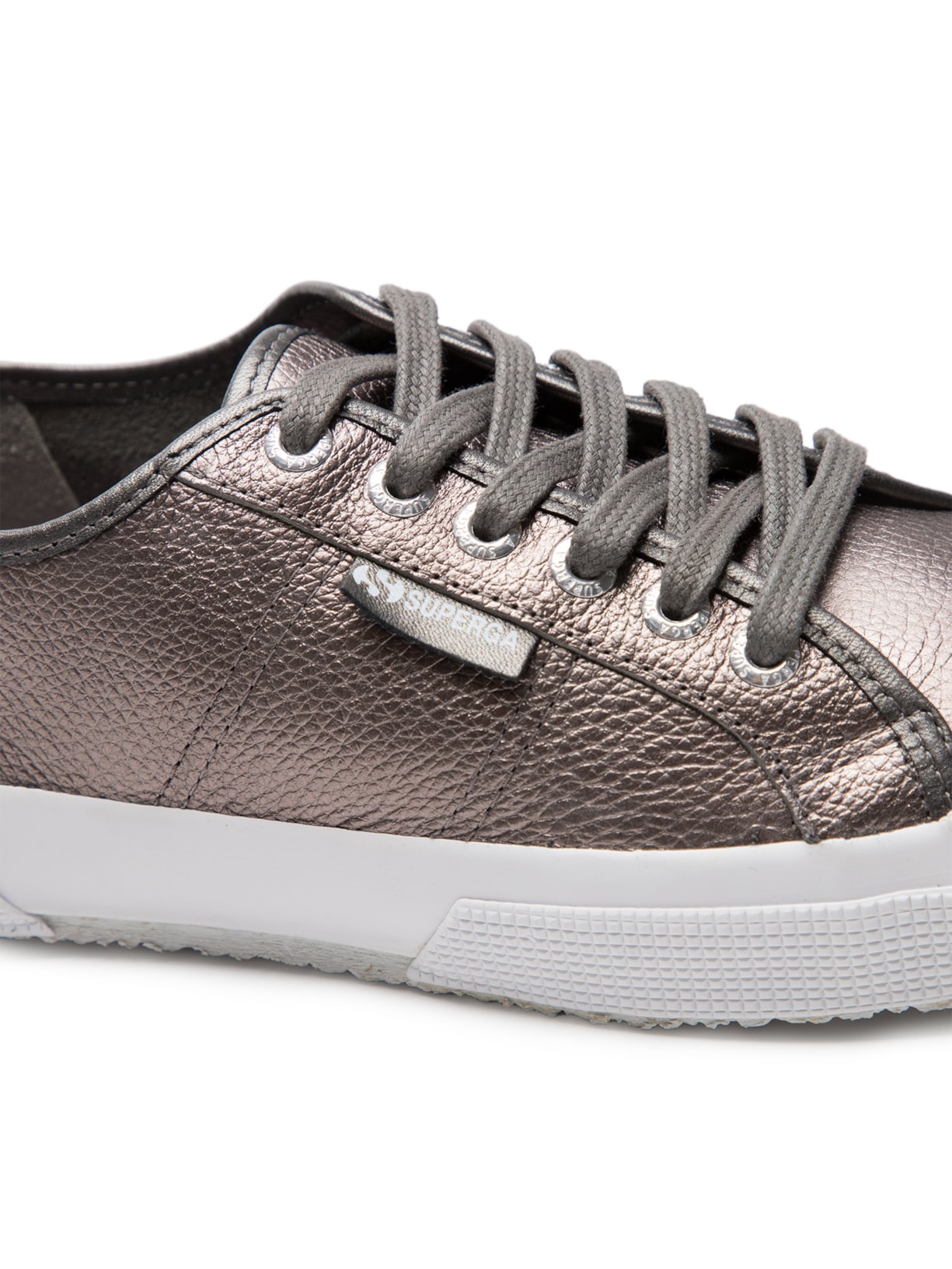 Tênis Feminino Leather Metallic Prata Superga