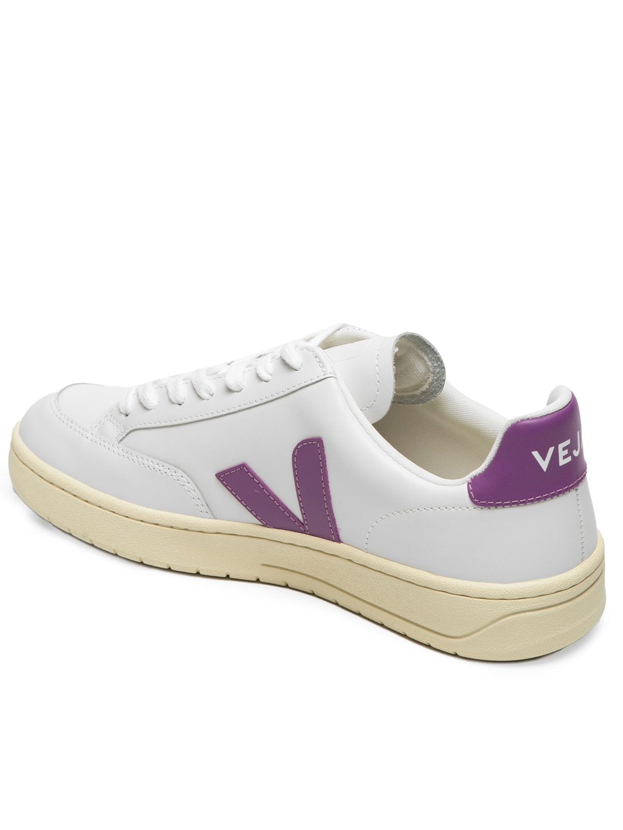 Tênis Feminino Leather V-12 Branco Veja
