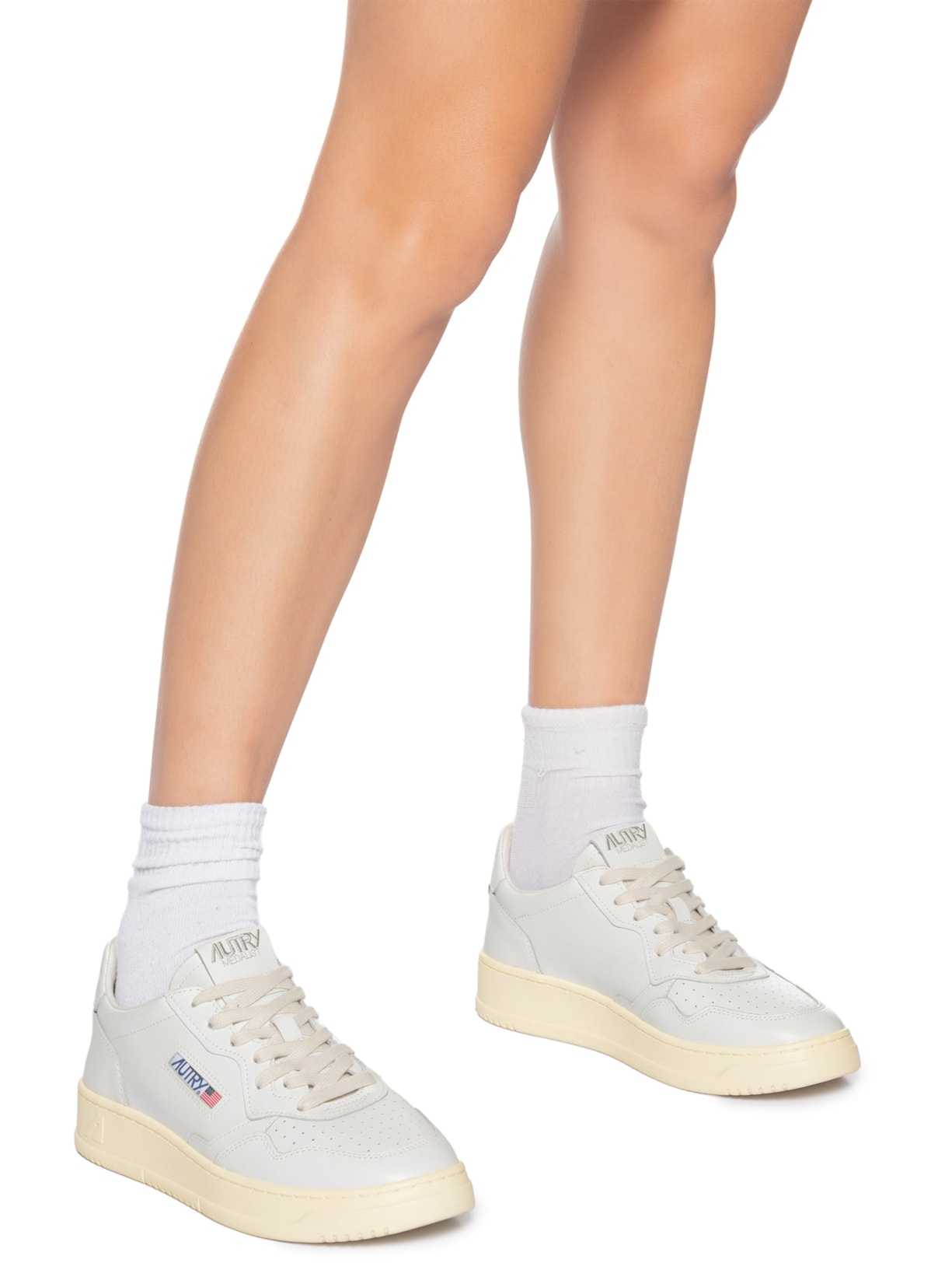 Tênis Feminino Medalist Low Wom Leather Branco Autry