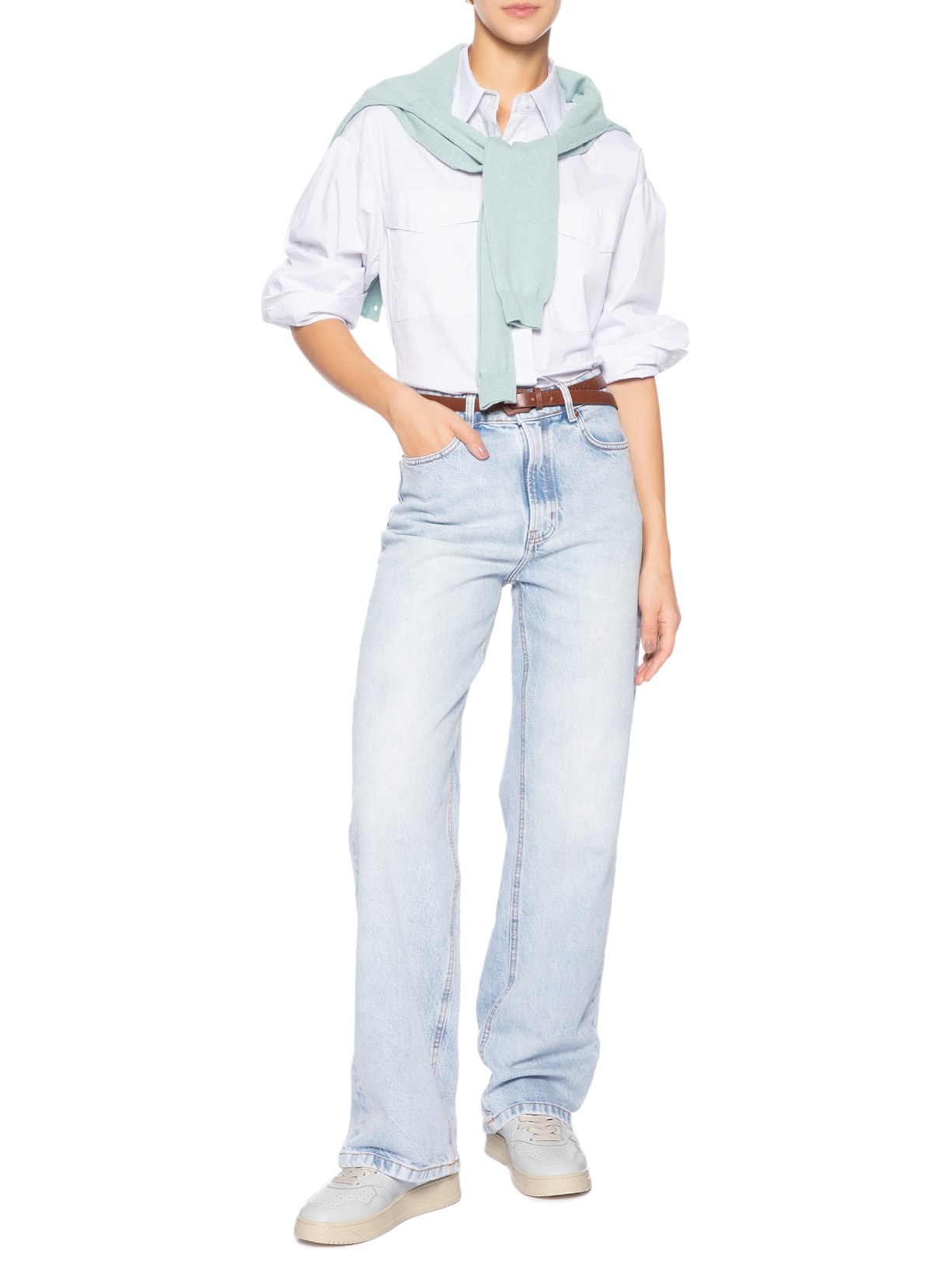 Tênis Feminino Medalist Low Wom Leather Swoll Branco Autry
