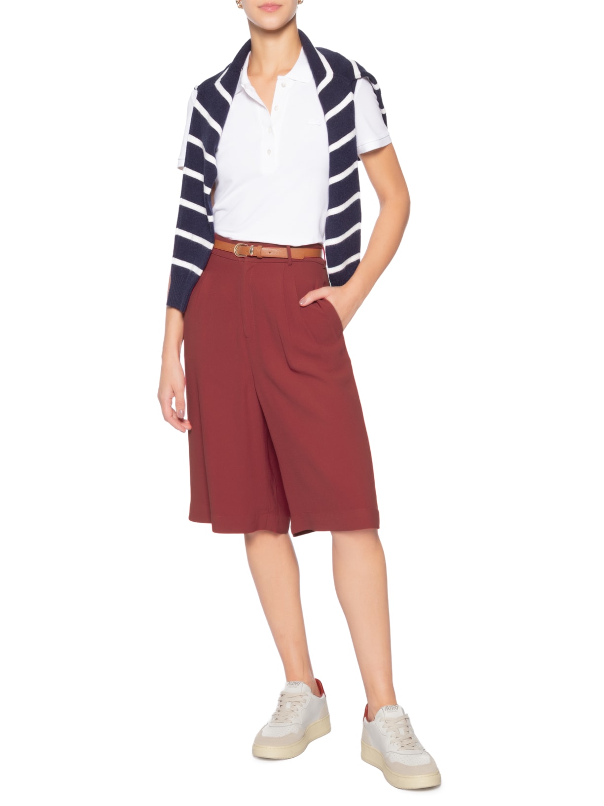 Tênis Feminino Medalist Low Wom Match Suede Bege Autry