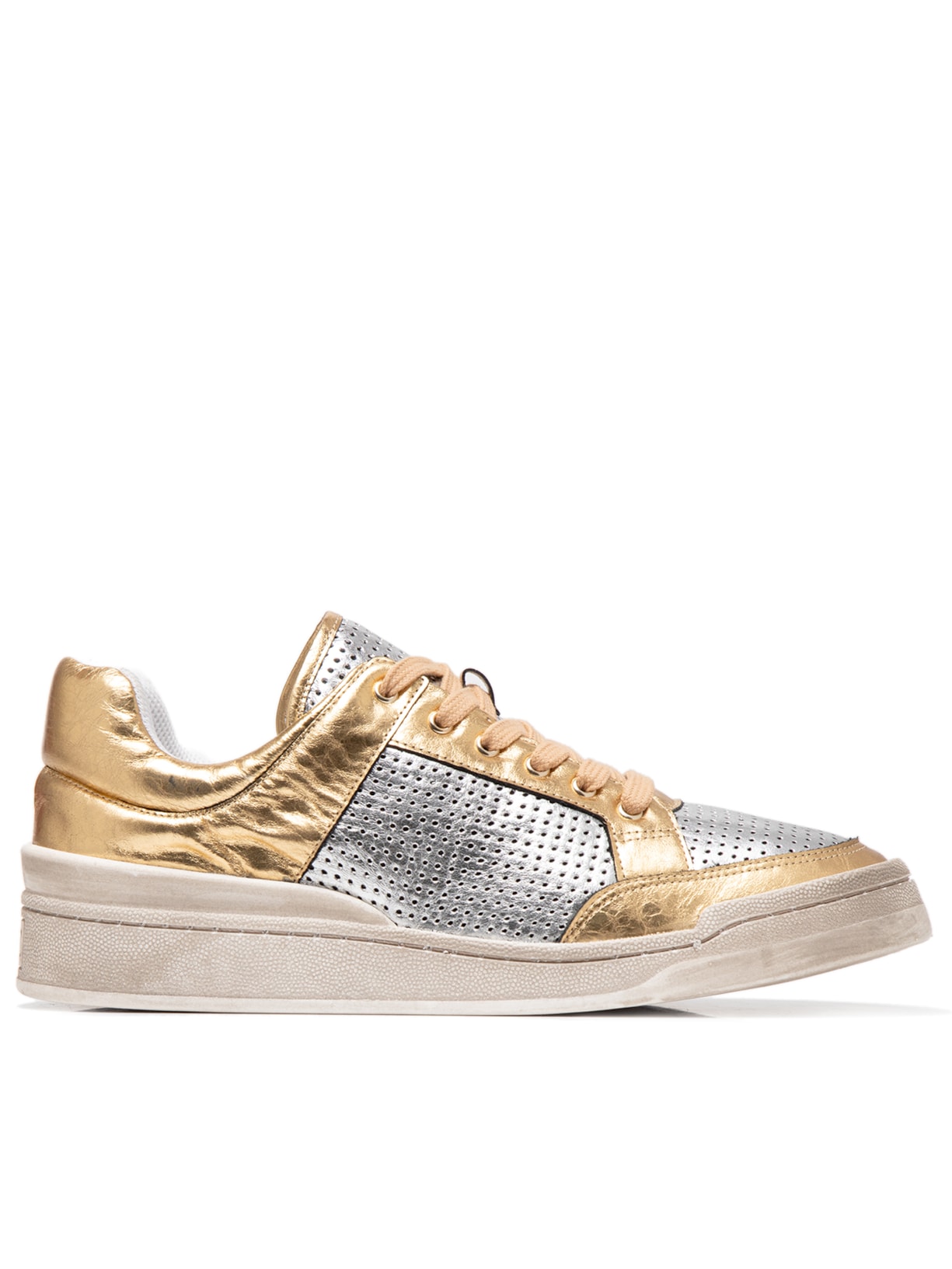 Tênis Feminino Metal Marmore - Dourado