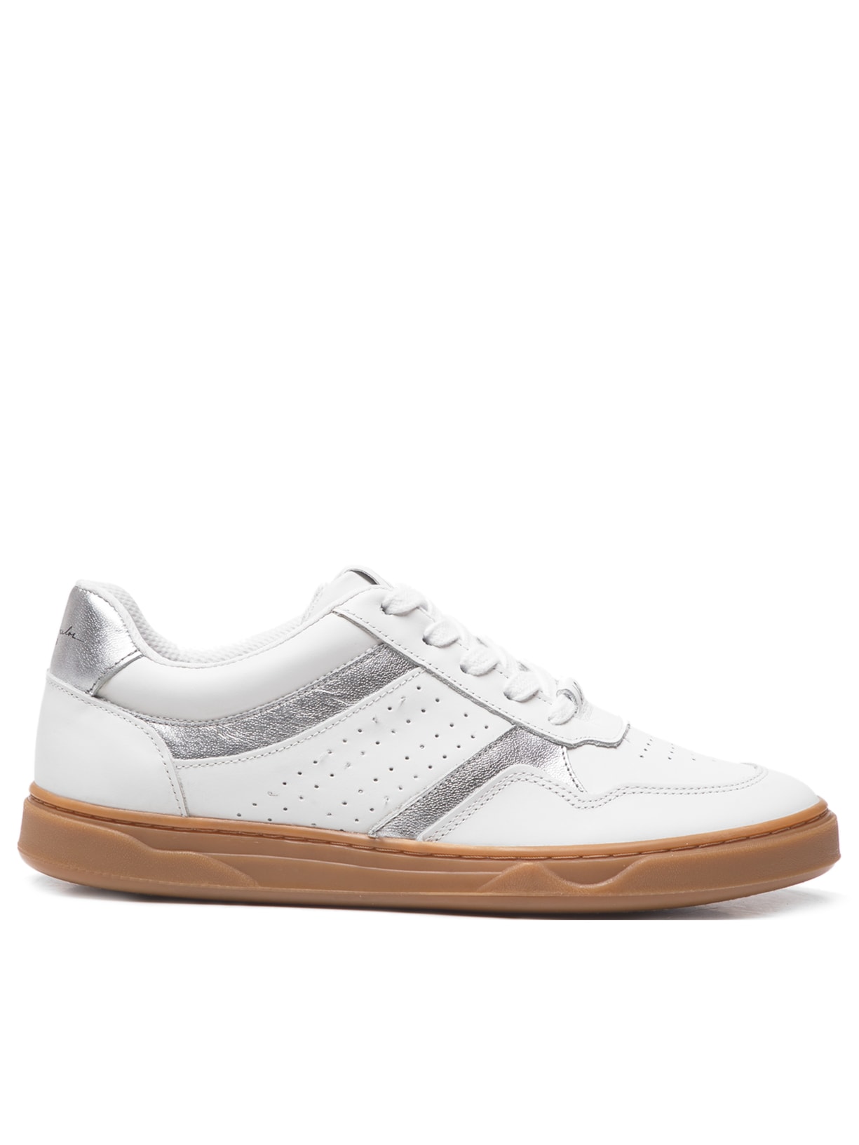 Tênis Feminino Napa Gaby Linha Confort Metalizado - Branco