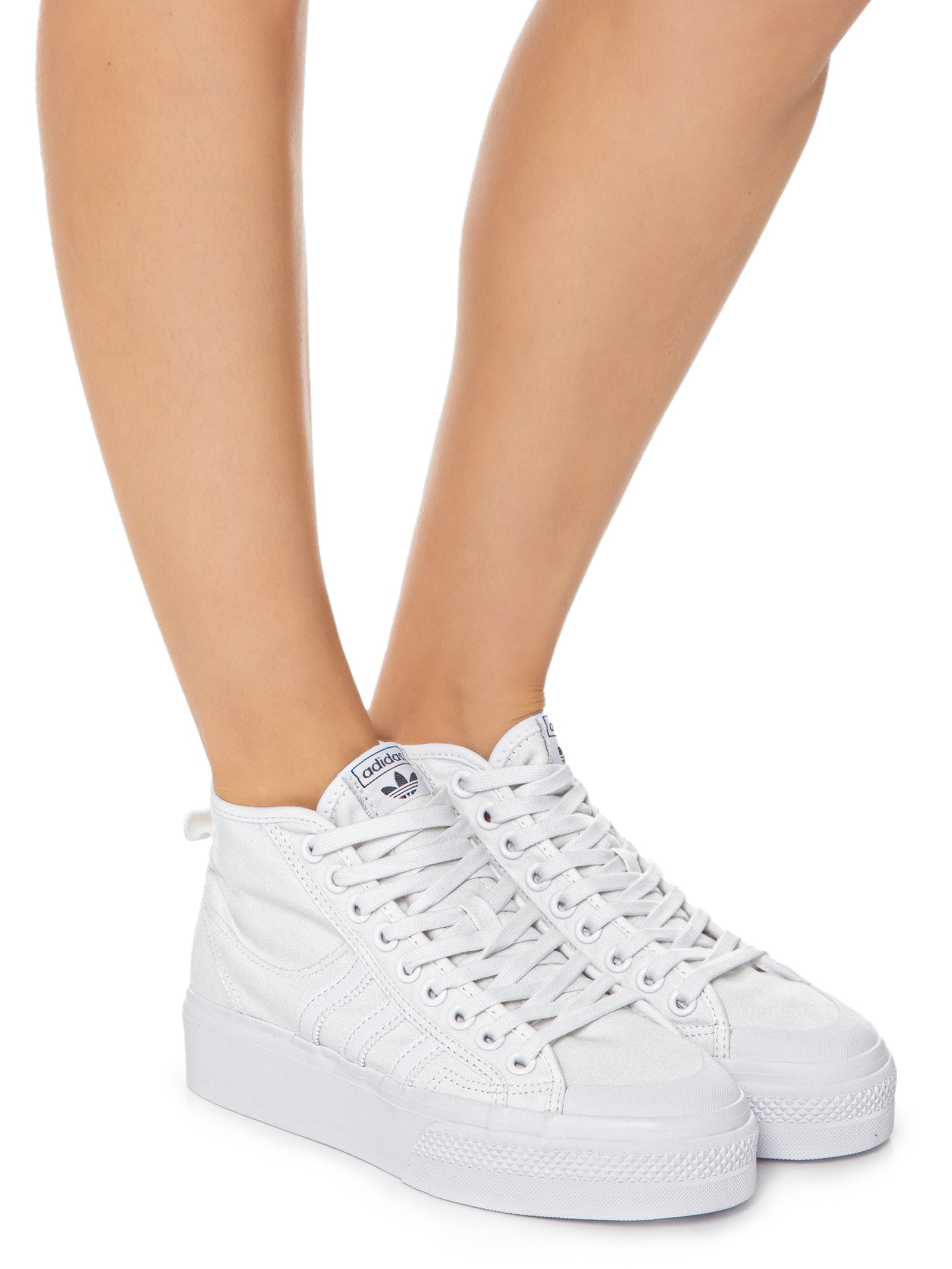 ミナ Adidas Originals - Tênis Feminino Nizza Platform Mid - Branco