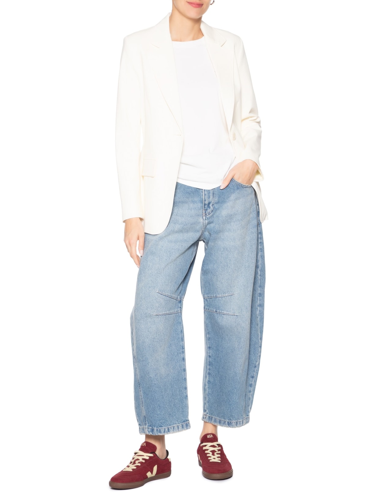 Tênis Feminino Panenka Suede Vermelho Veja