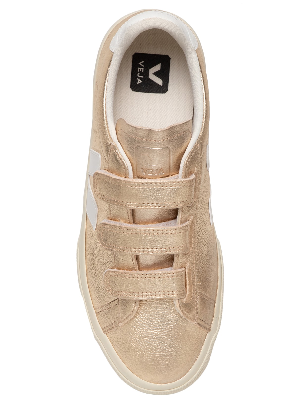 Tênis Feminino Recife ChromeFree Leather Platine Dourado Veja