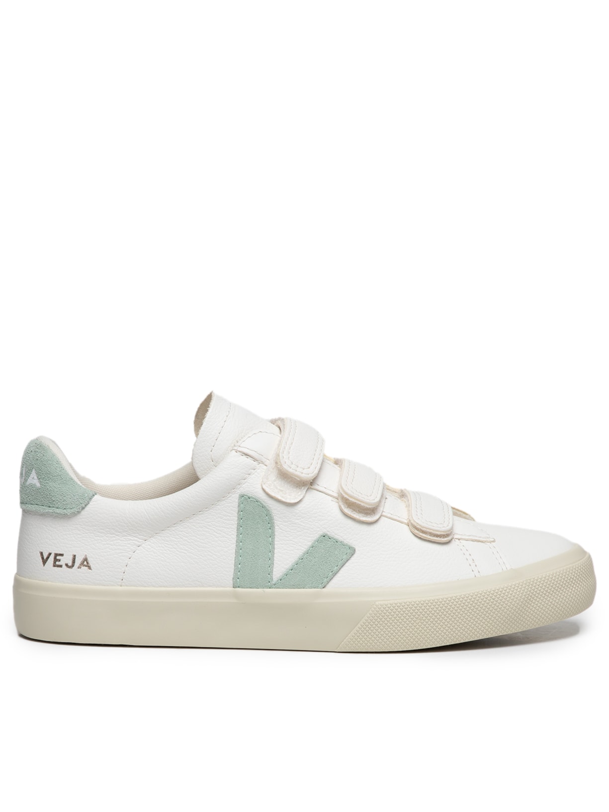 Tênis Feminino Recife Logo Chromefree Leather White Matcha - Branco