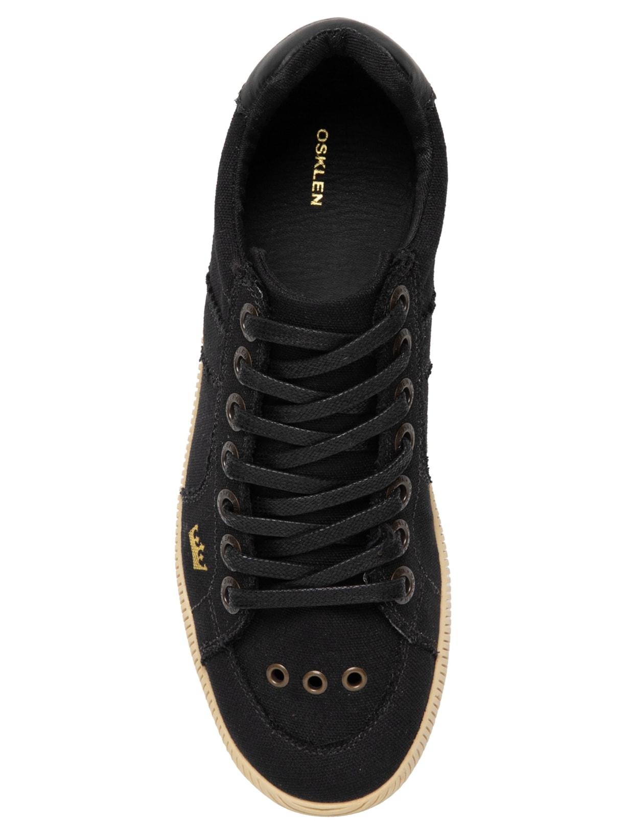 Tênis Feminino Riva Lona Lisa Básico Preto Osklen