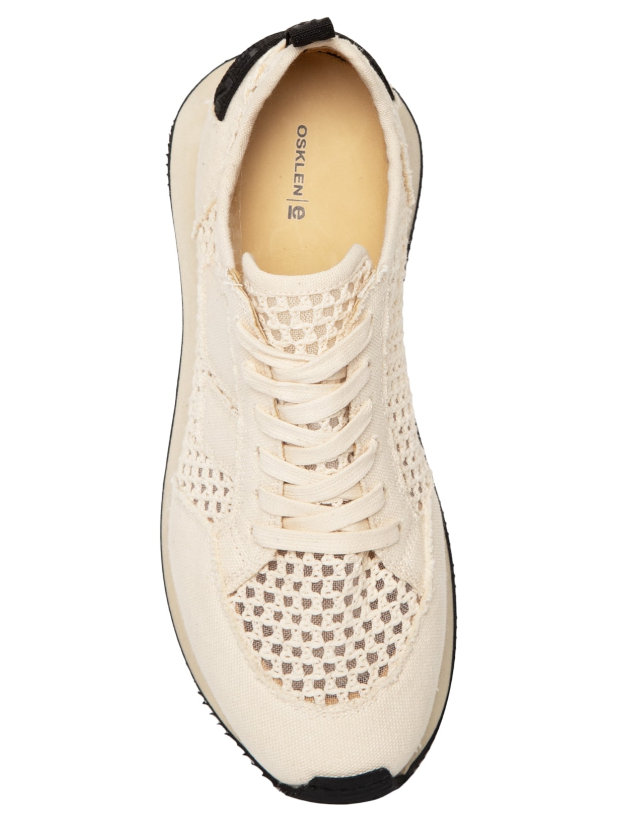 Tênis Feminino Runner Straps Tela Bege Osklen