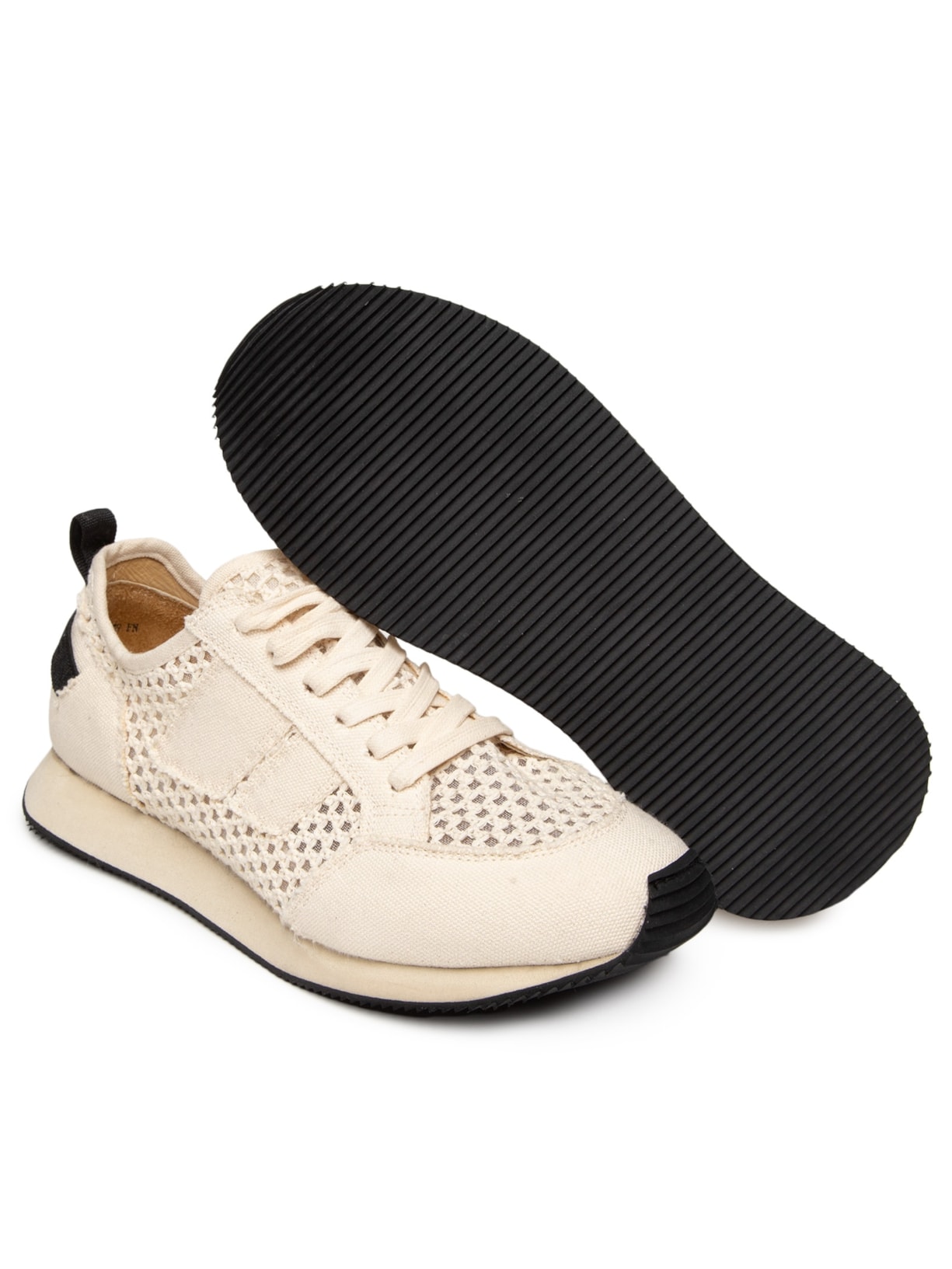 Tênis Feminino Runner Straps Tela Bege Osklen