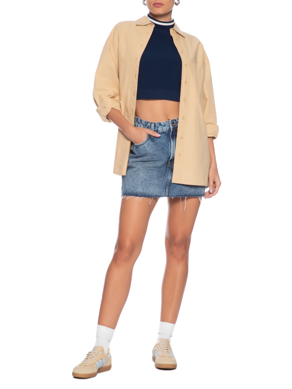 Tênis Feminino Samba OG Bege Adidas Originals