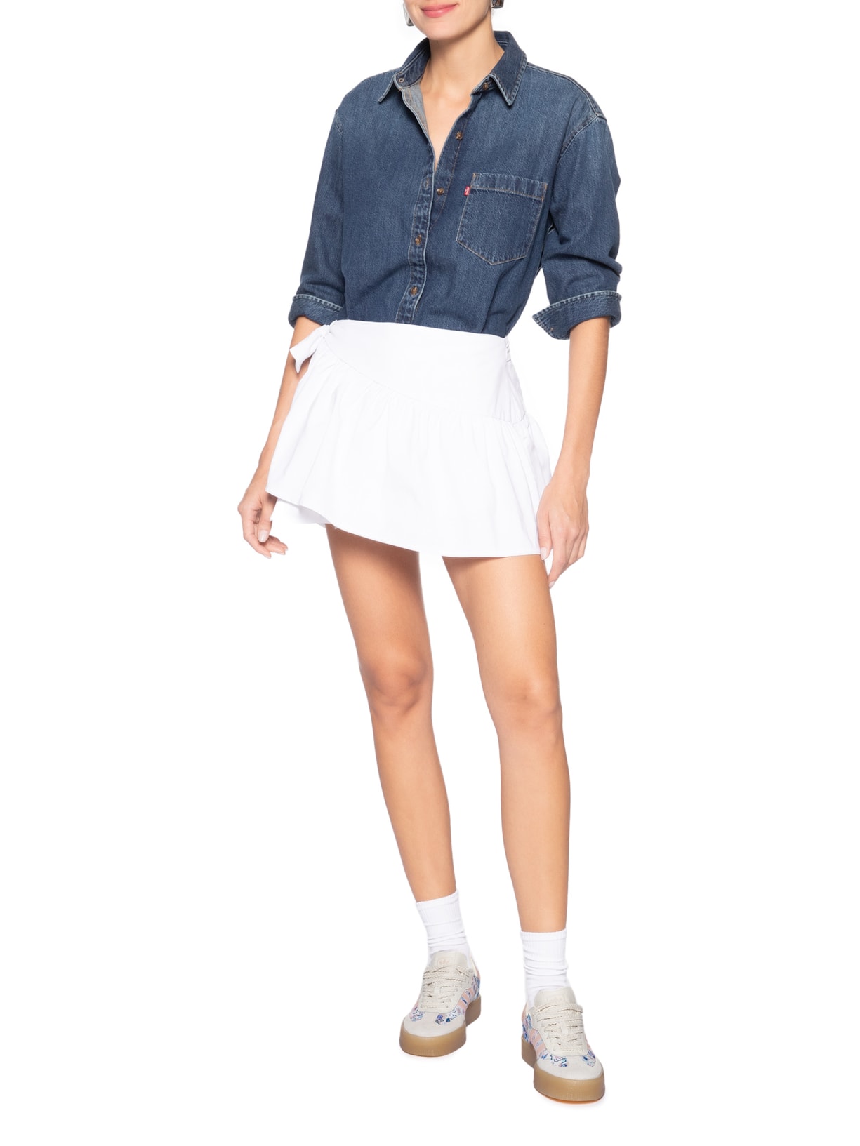 Tênis Feminino Sambae X Liberty London  Branco Adidas Originals
