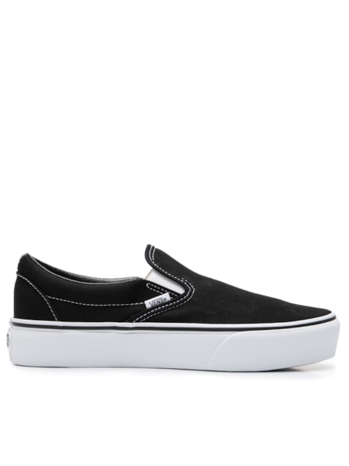 Tênis Feminino Slip On - Preto