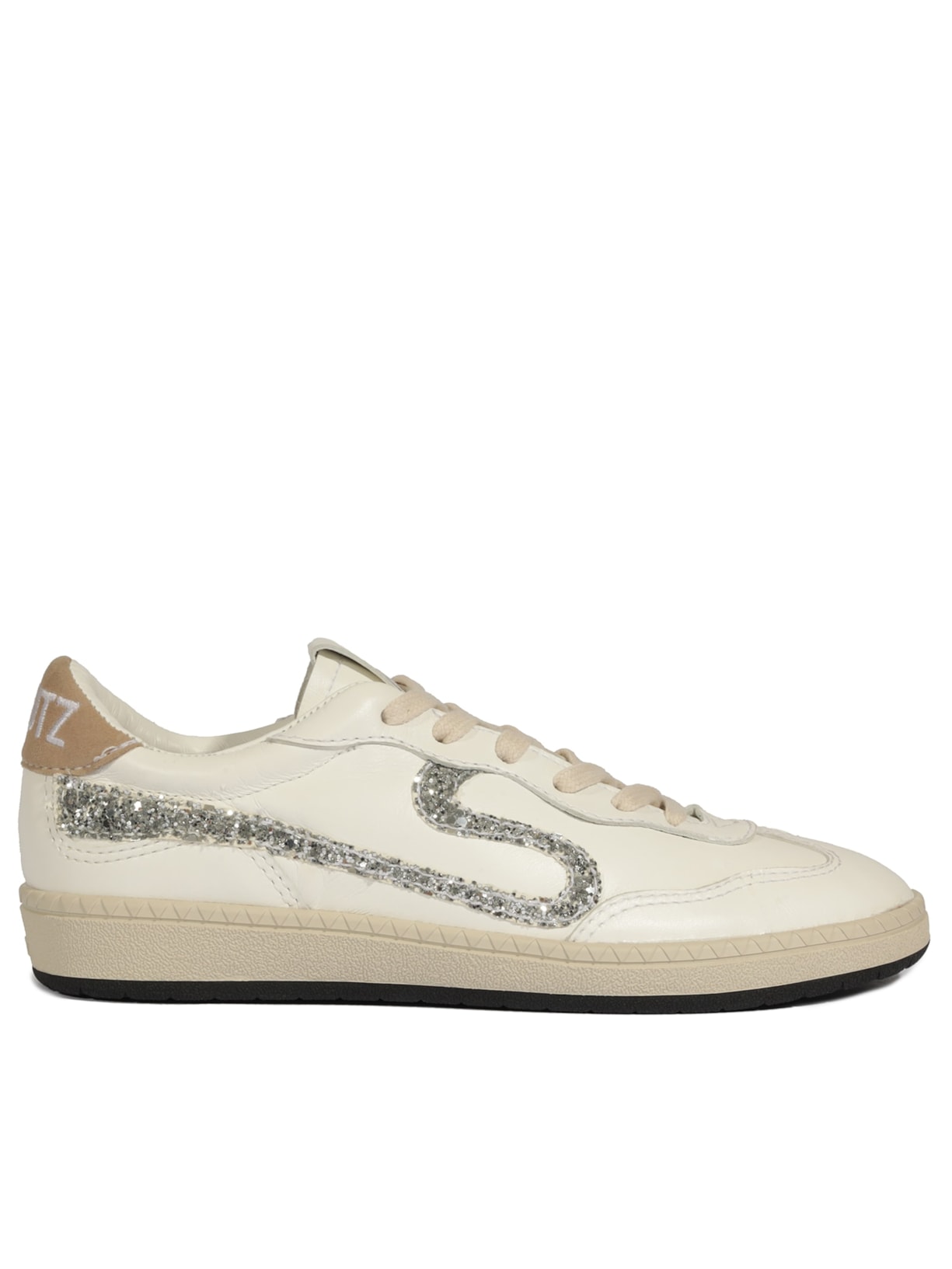 Tênis Feminino Snake Couro Brilho Branco Schutz