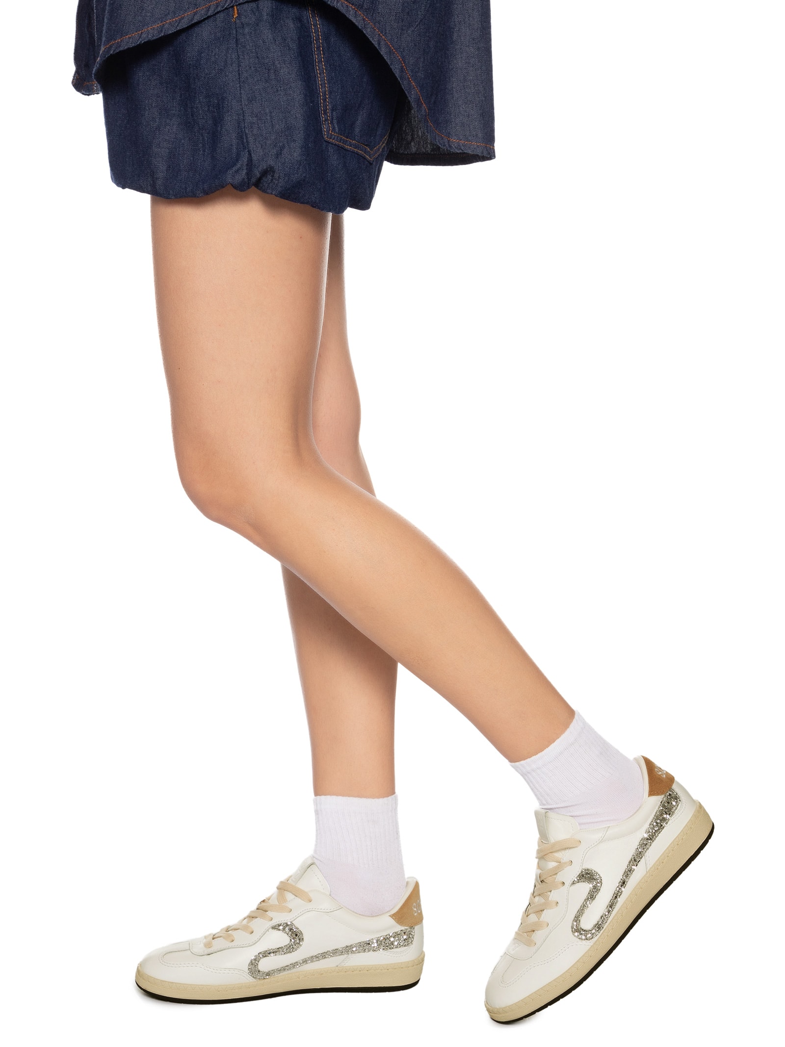 Schutz - Tênis Feminino Snake Couro Brilho - Branco