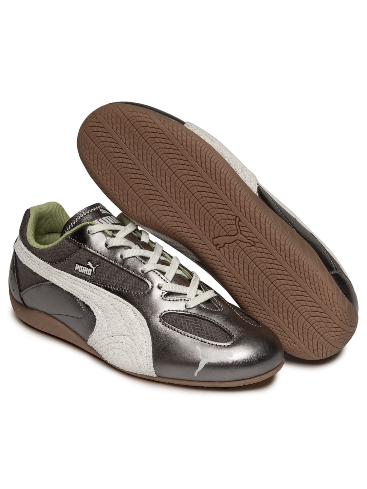 Tênis Feminino Speedcat Lou Metallic Wns Prateado Puma