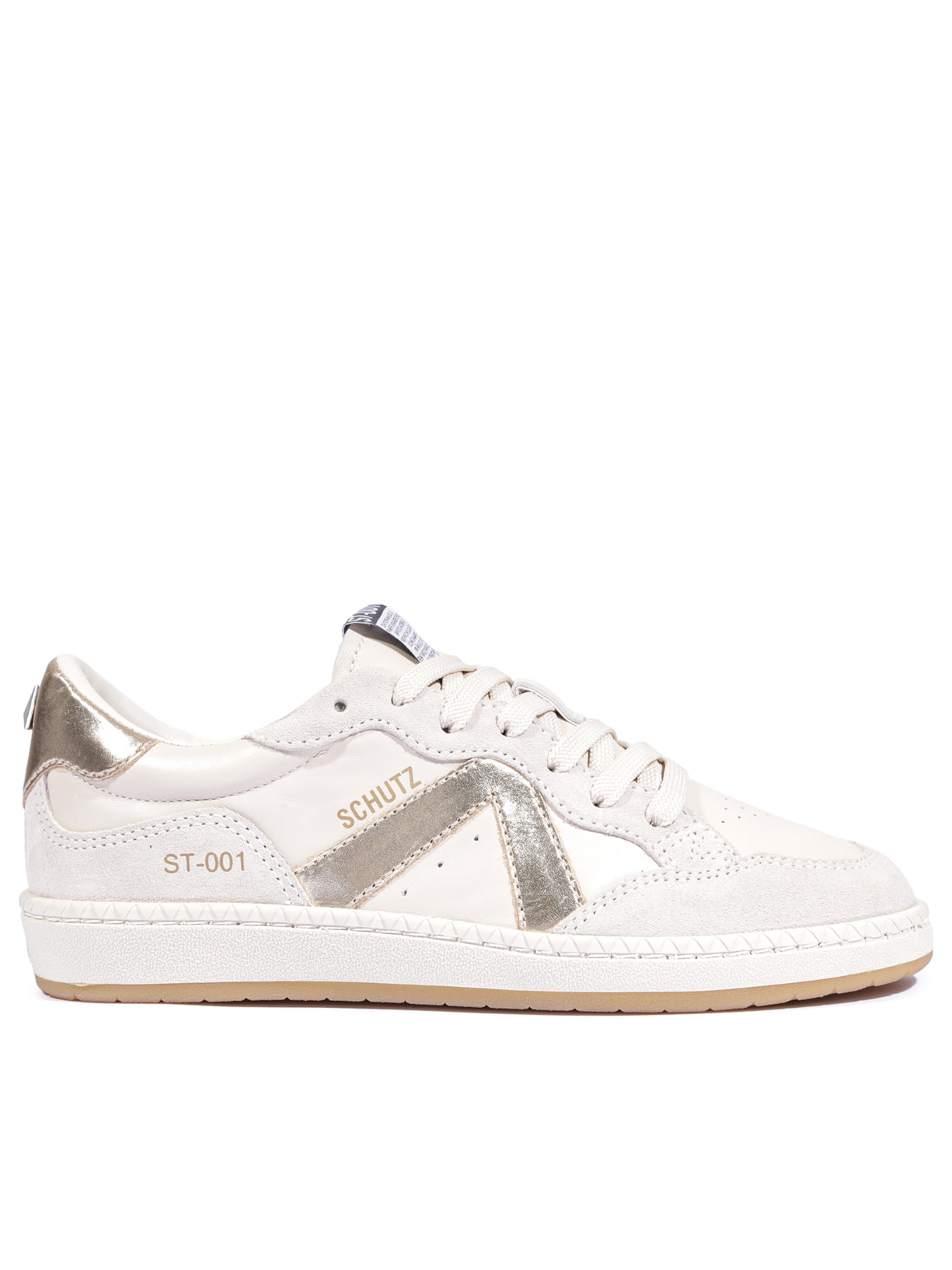 Tênis Feminino St 001 Camurça Branco Schutz