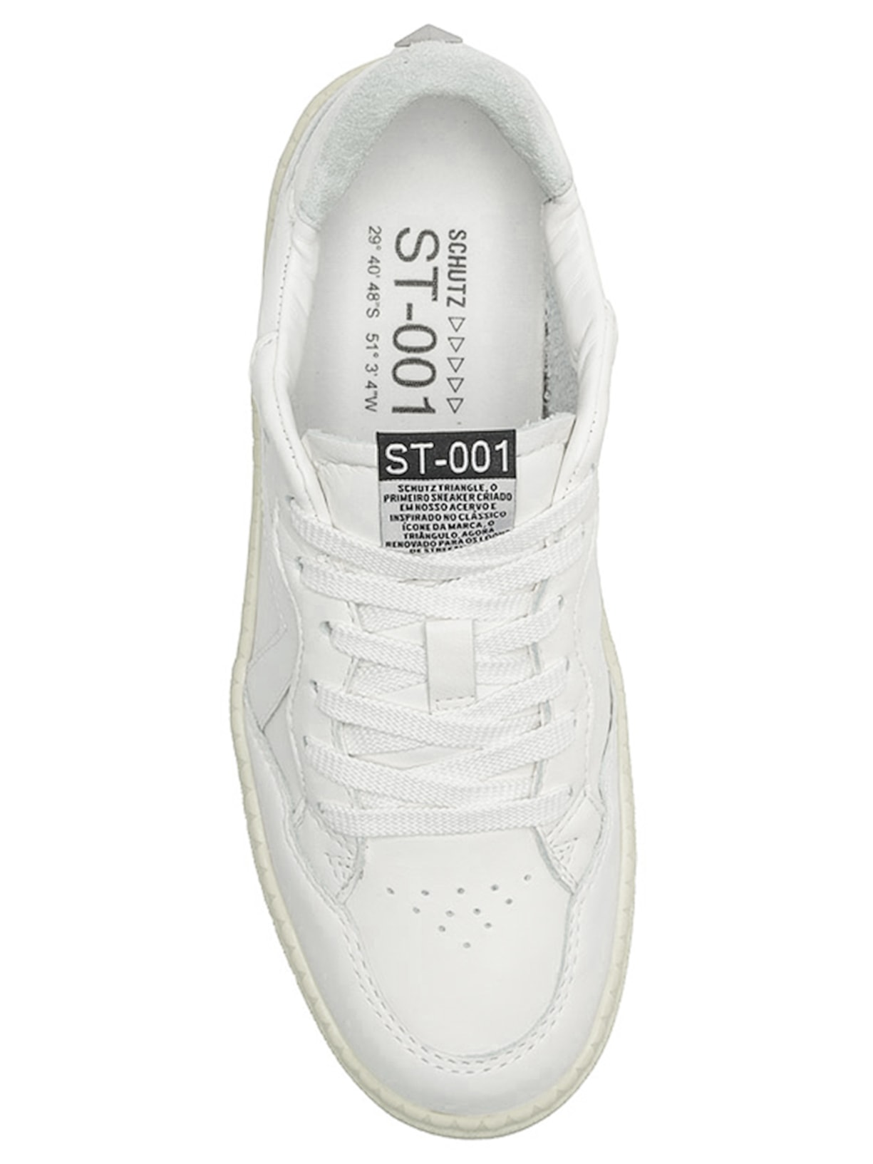 Tênis Feminino ST 001 Couro Branco Schutz