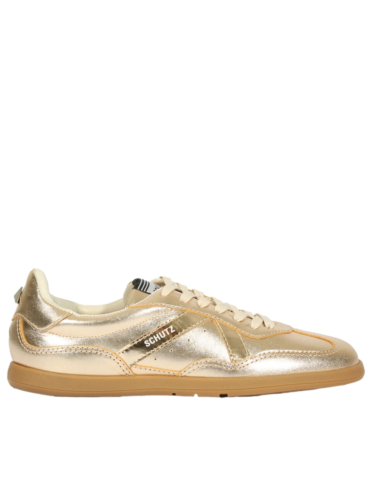Tênis Feminino ST Couro - Dourado