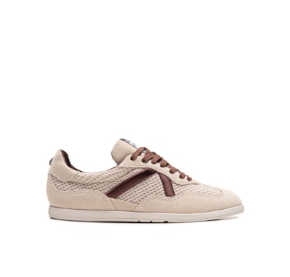 Tênis Feminino ST Knit Suede - Marrom