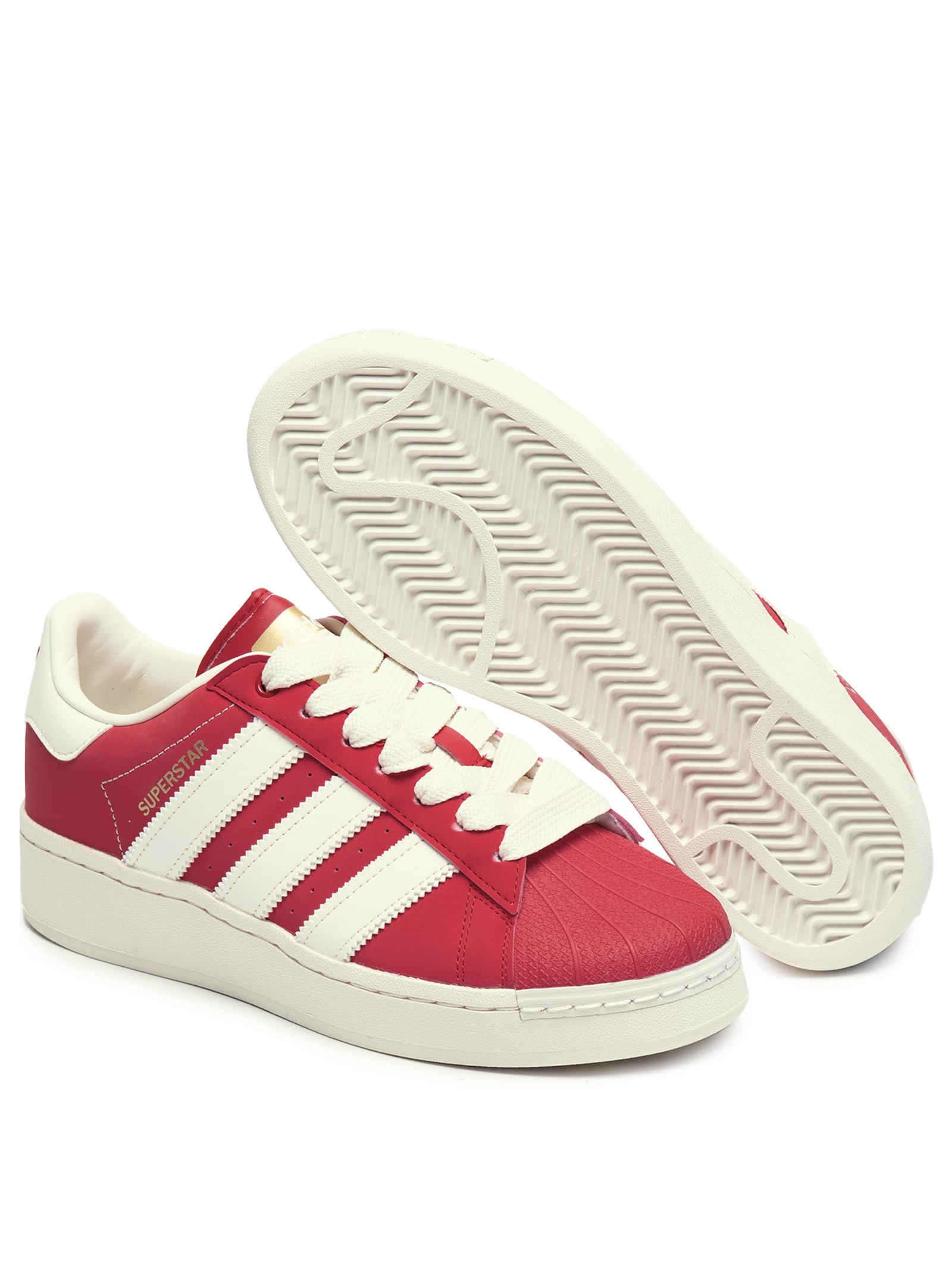 春　 Adidas Originals - Tênis Feminino Superstar XLG - Vermelho