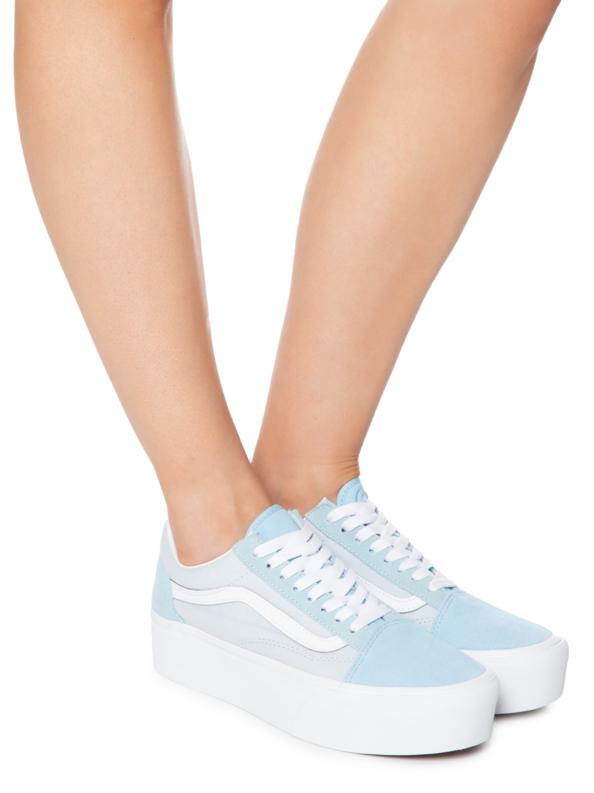 Tênis Feminino Ua Old Skool Stackform Vans Azul