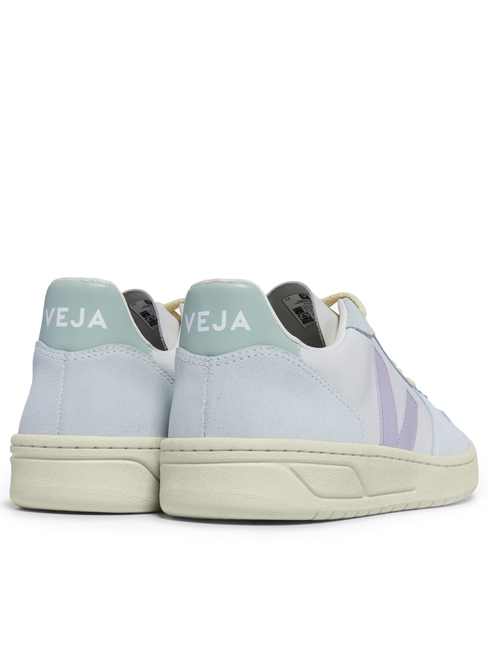 REVERIE 150 - 10+3 【10/31まで】 Veja - Tênis Feminino V-10 Leath Gravel Menthol Parme - Azul