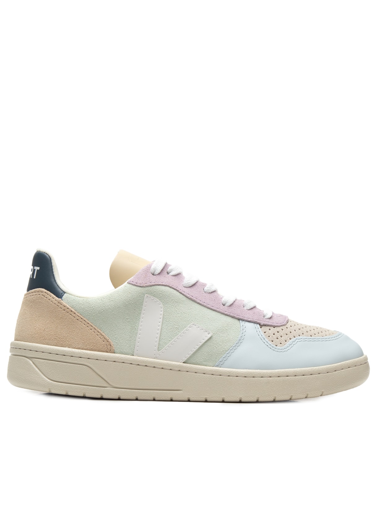 Tênis Feminino V-10 Suede Jade White Multico - Azul