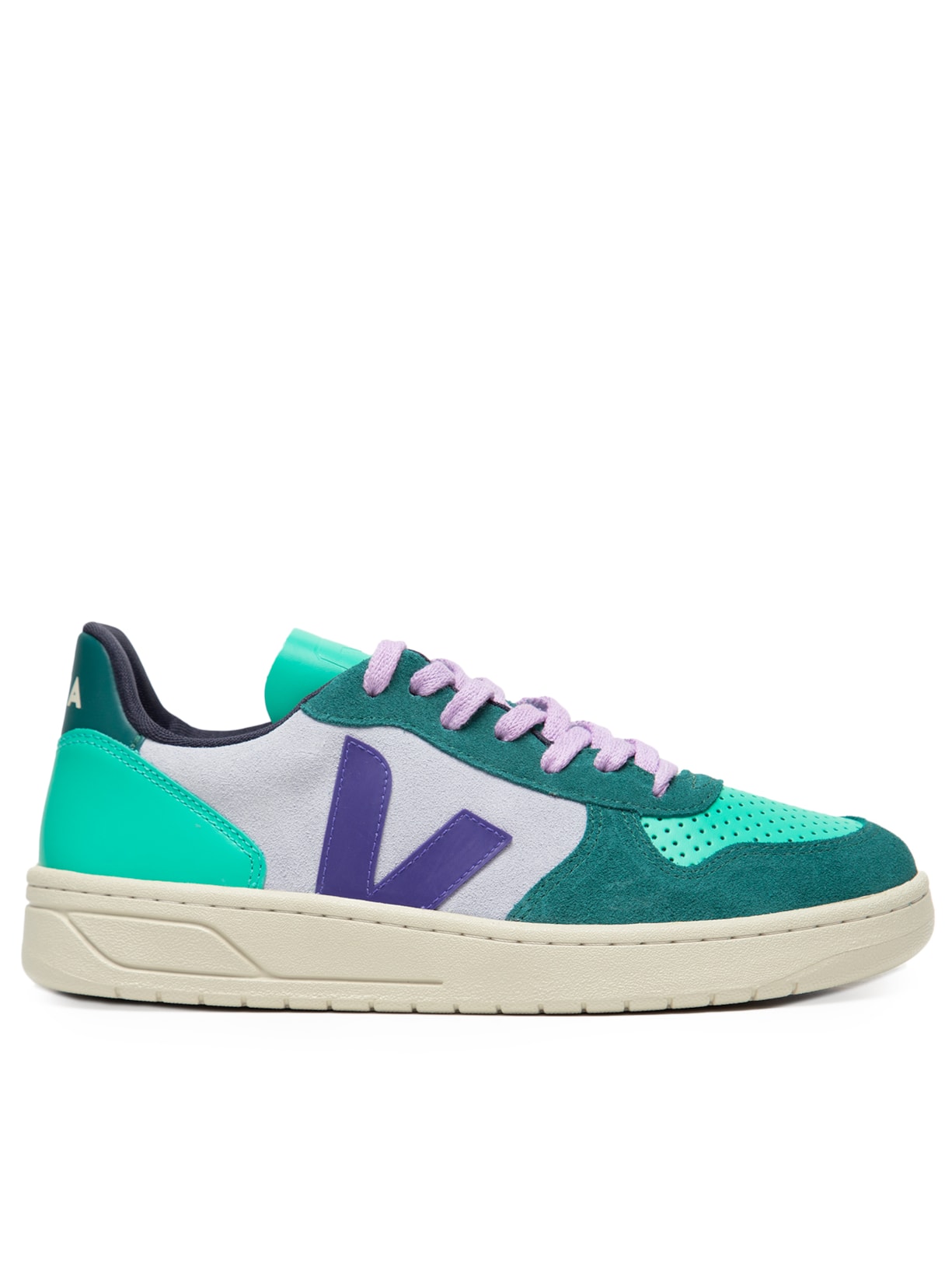 Tênis Feminino V-10 Suede Multico Swan Purple Pierre - Verde