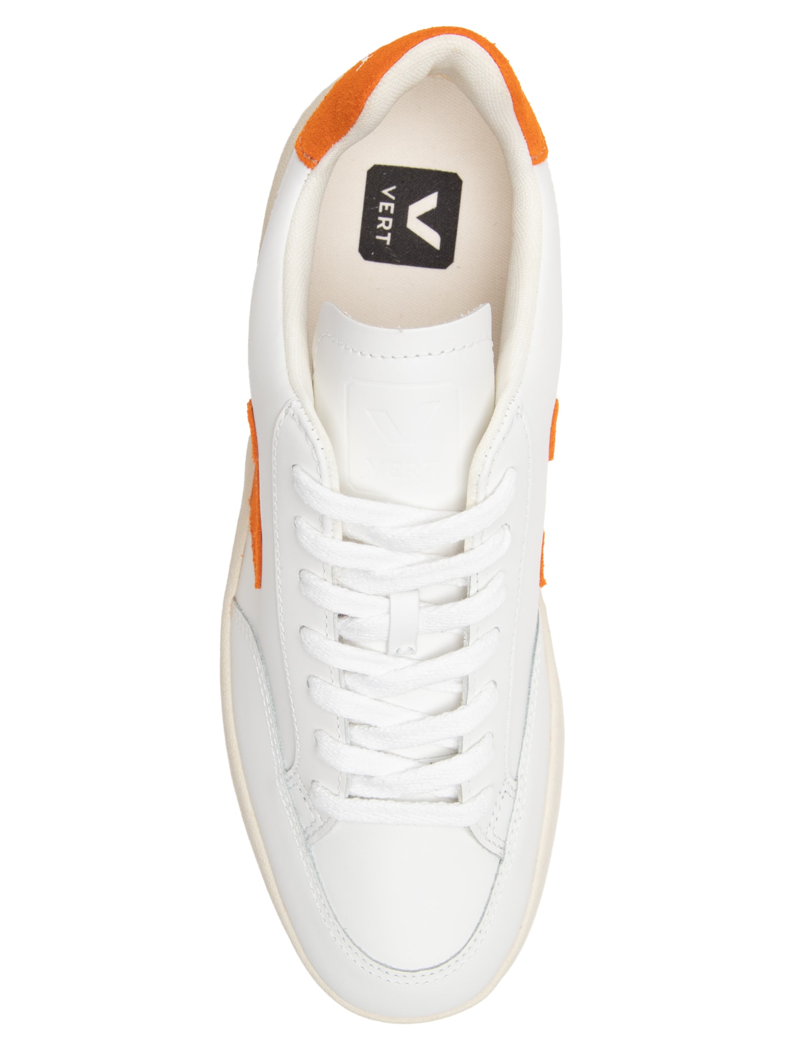 Tênis Feminino V-12 Couro Extra White Pumpkin - Vert Shoes - Branco