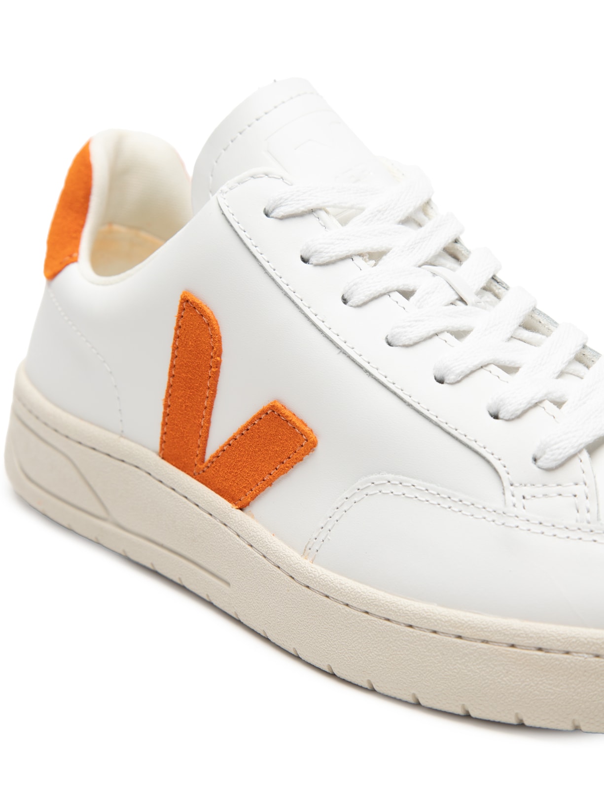 Tênis Feminino V-12 Couro Extra White Pumpkin  Branco Vert Shoes