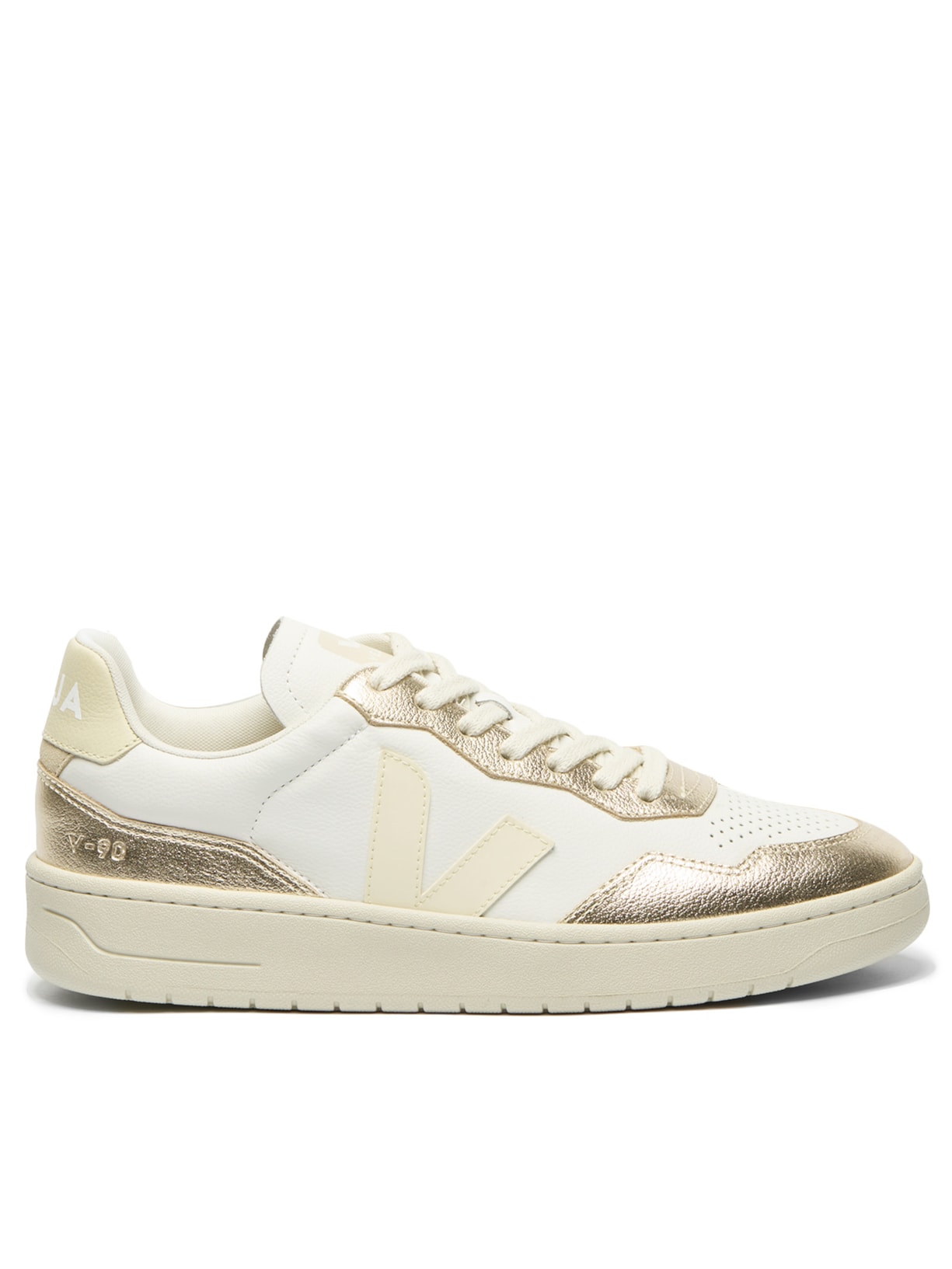 Tênis Feminino V-90 O.T. Leather Dourado Veja
