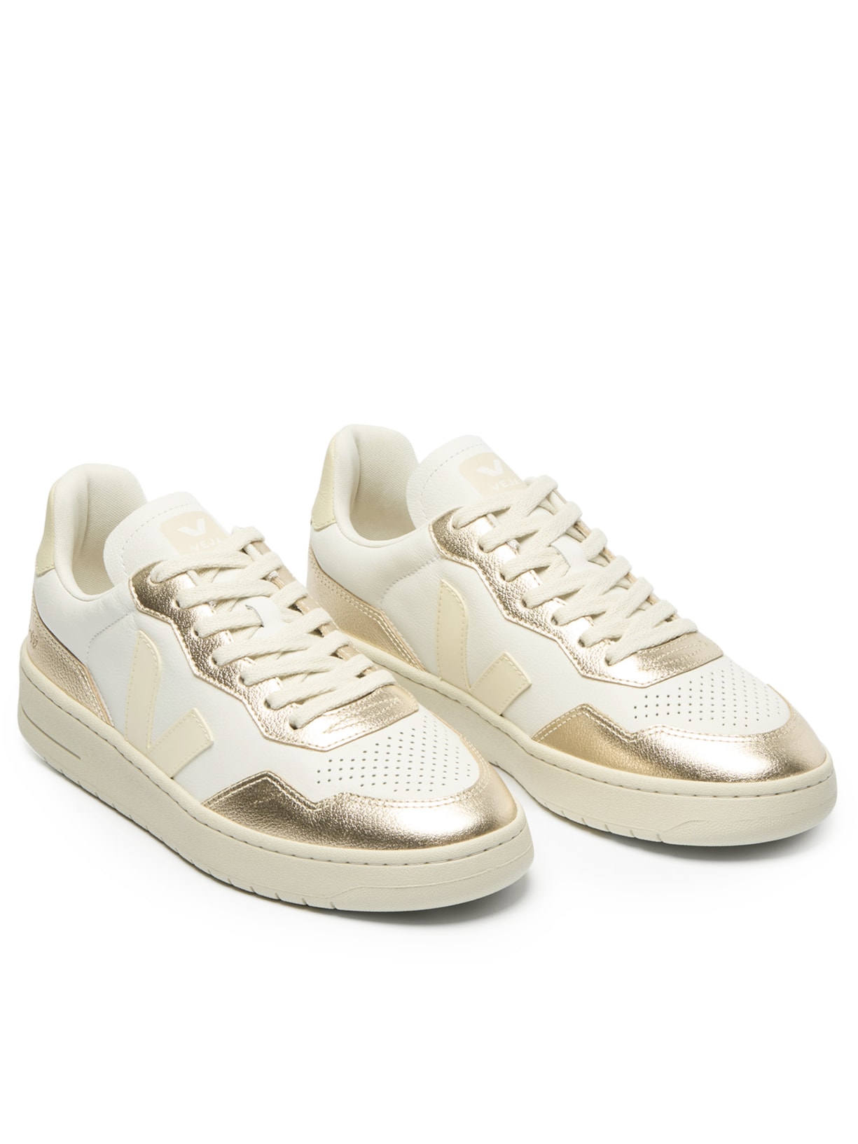 Tênis Feminino V-90 O.T. Leather Dourado Veja