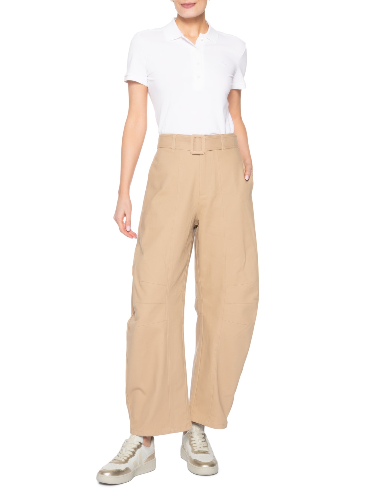 Tênis Feminino V-90 O.T. Leather Dourado Veja