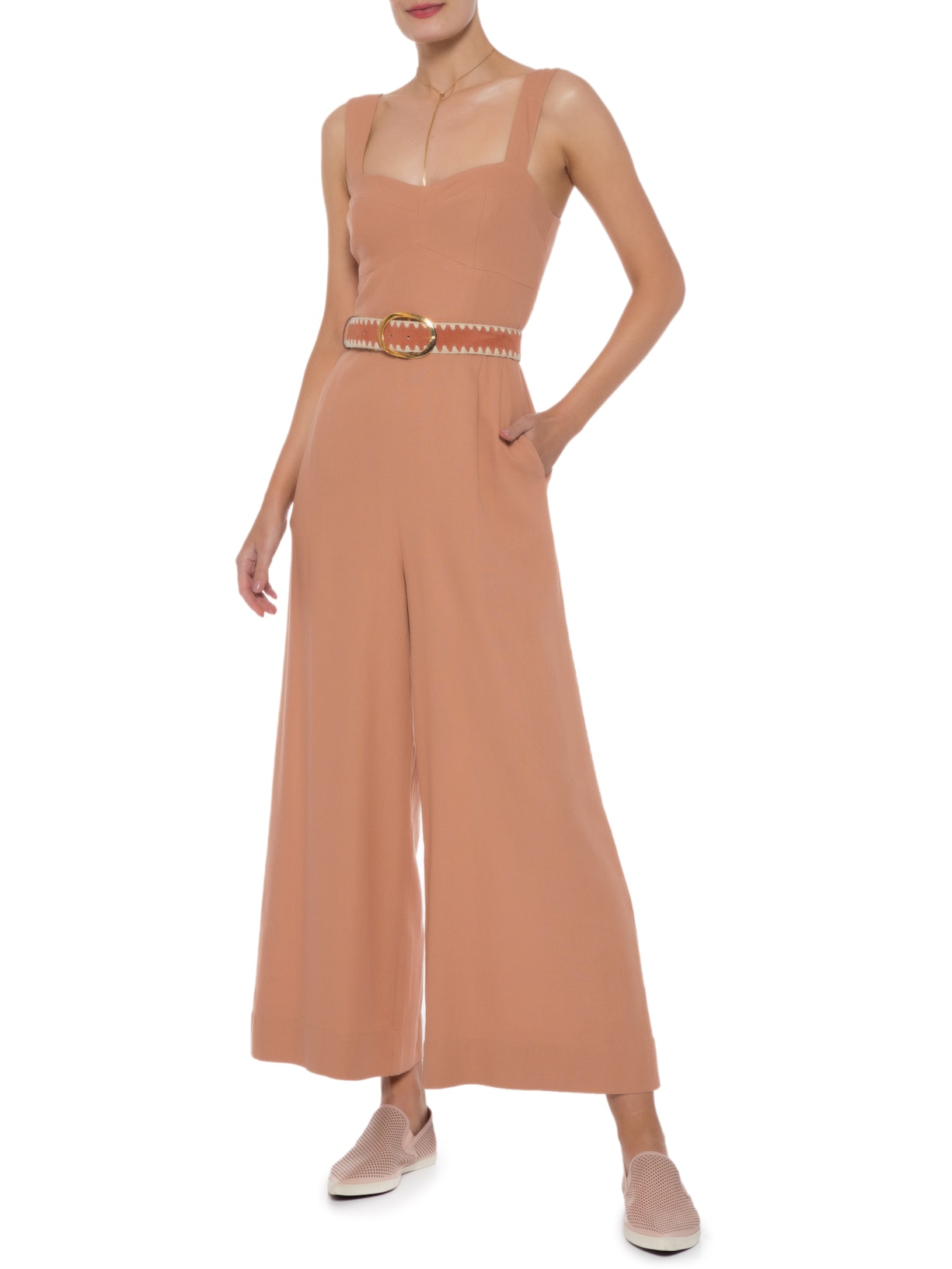 Tênis Feminino Vidigal Slip On Microfuros Rosa Osklen