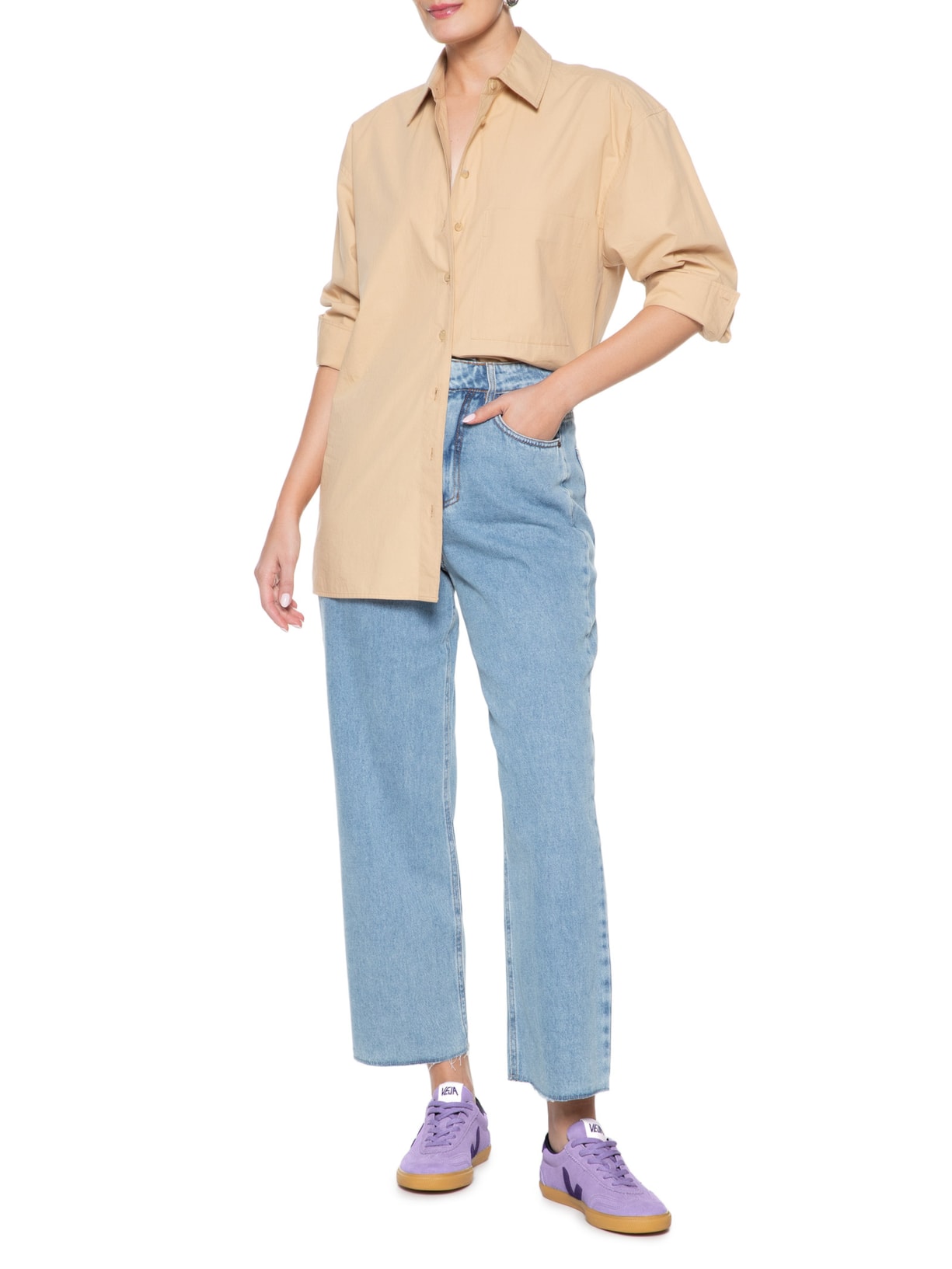 Tênis Feminino Volley Suede Roxo Veja