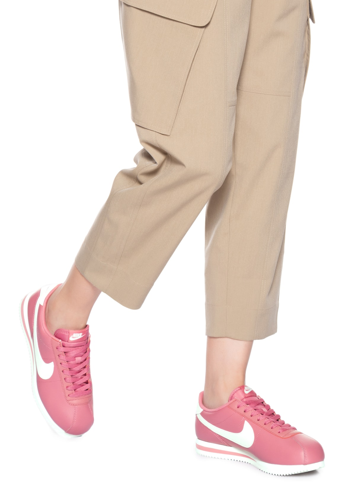 Tênis Feminino W Cortez  Leather Rosa Nike