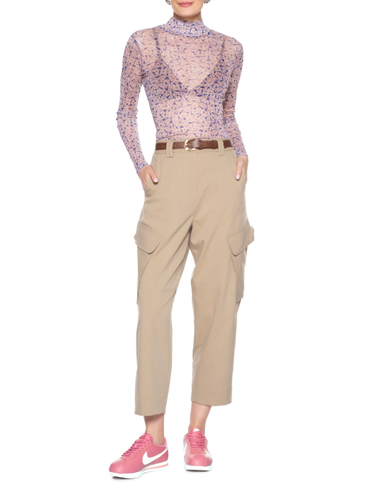 Tênis Feminino W Cortez  Leather Rosa Nike