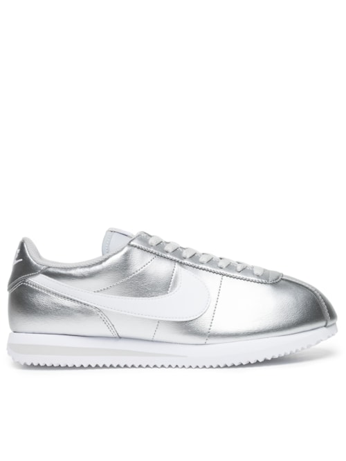 Tênis Feminino W Nike Cortez Mttlc – Prateado