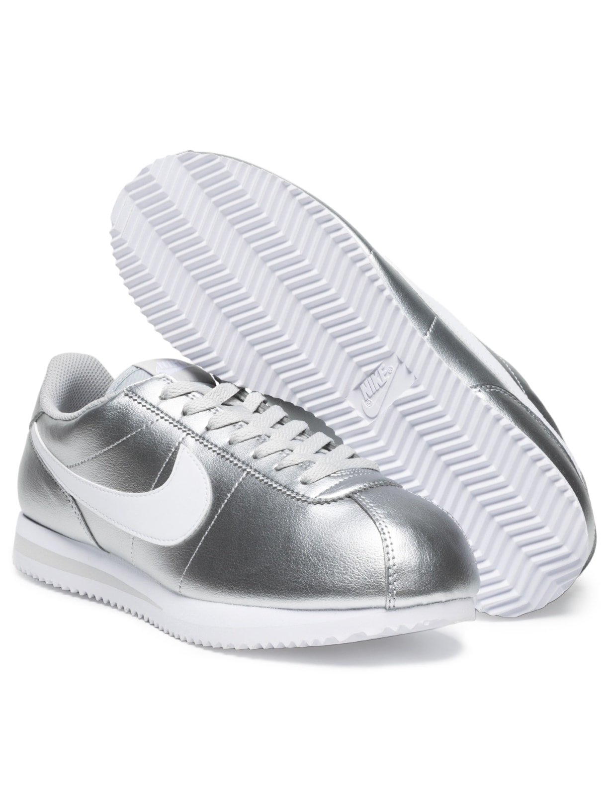 Tênis Feminino W Nike Cortez Mttlc – Prateado Nike
