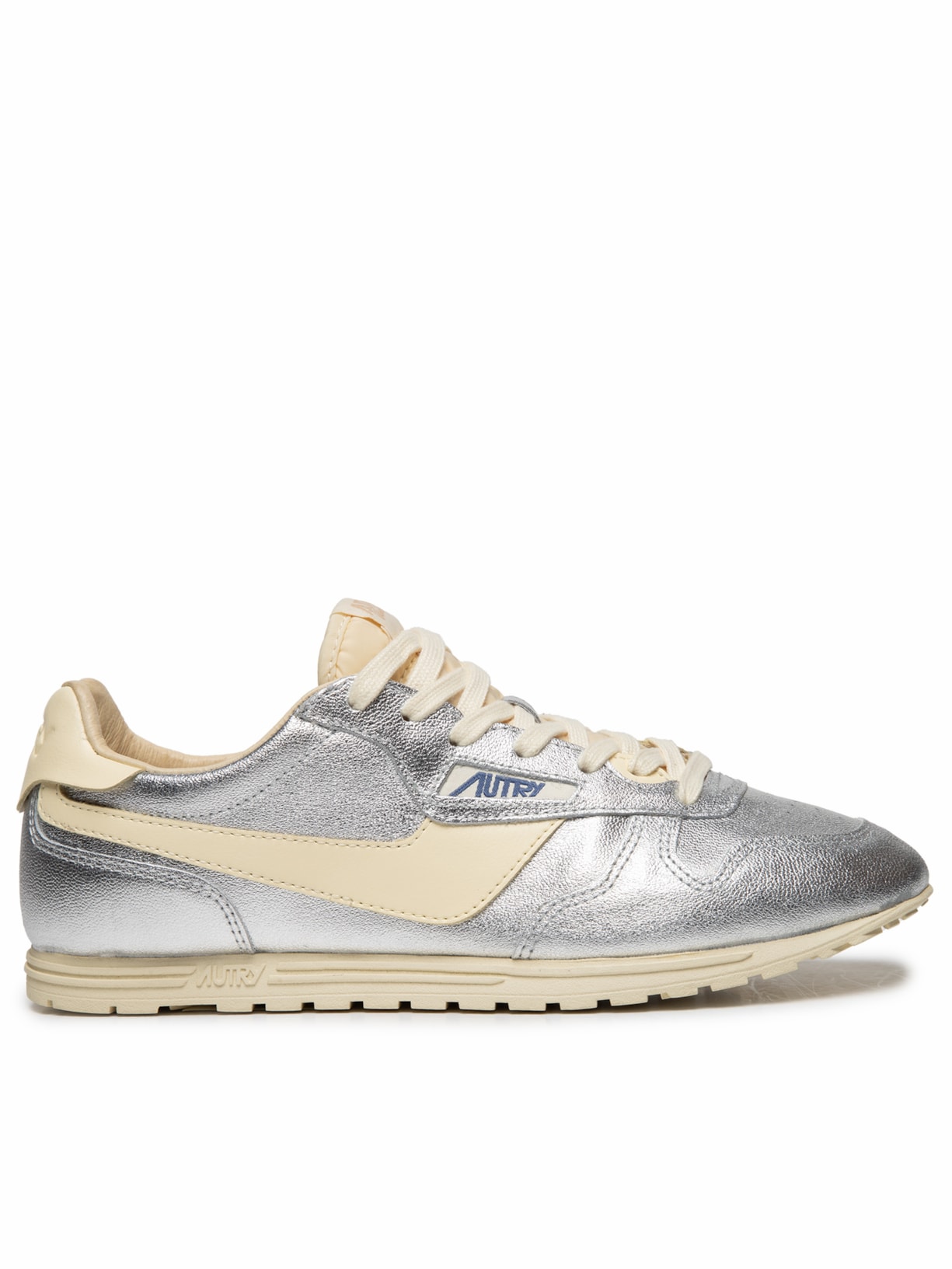 Tênis Feminino Windspin Low Laminated Leather Prateado Autry