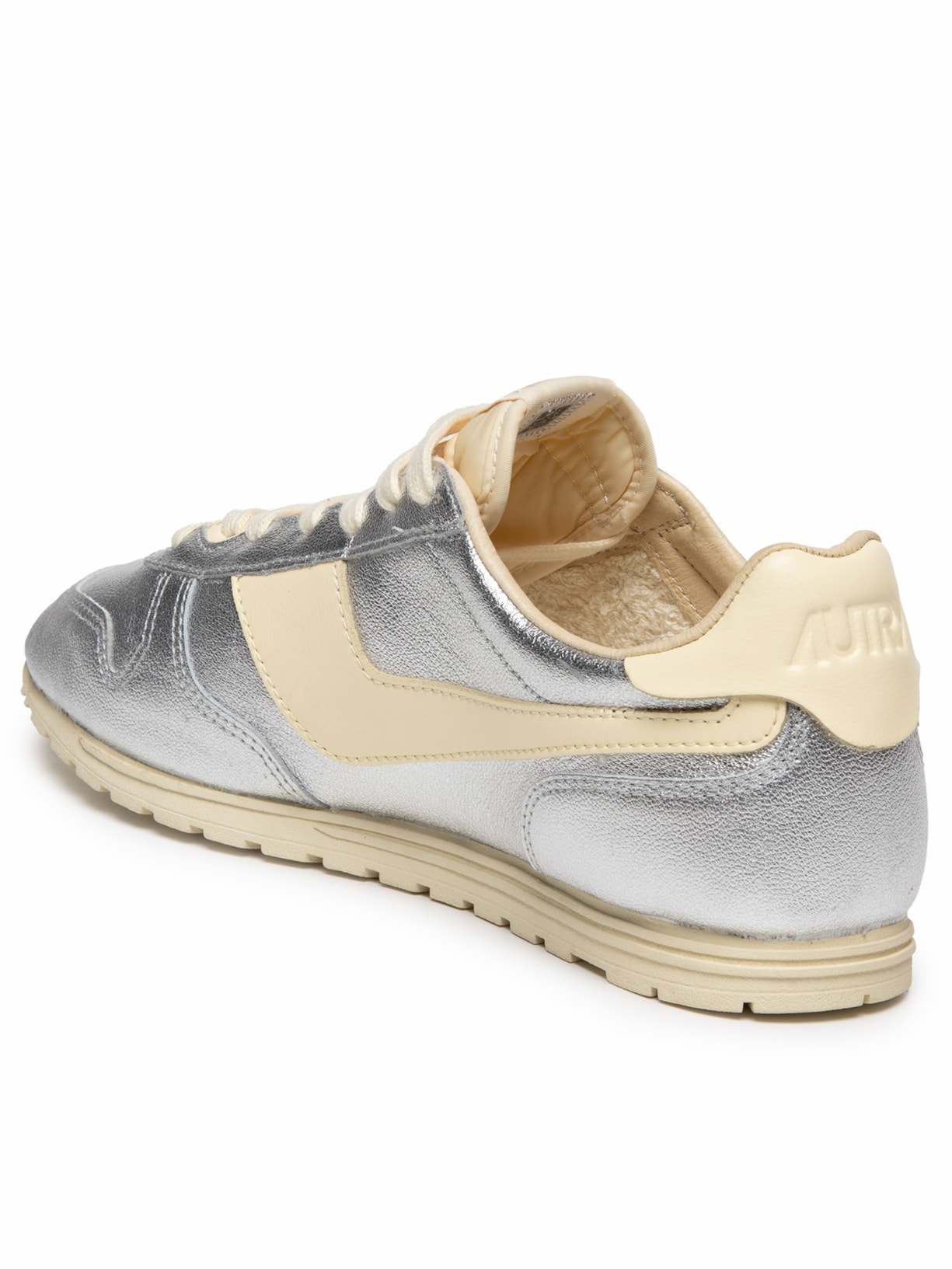Tênis Feminino Windspin Low Laminated Leather Prateado Autry