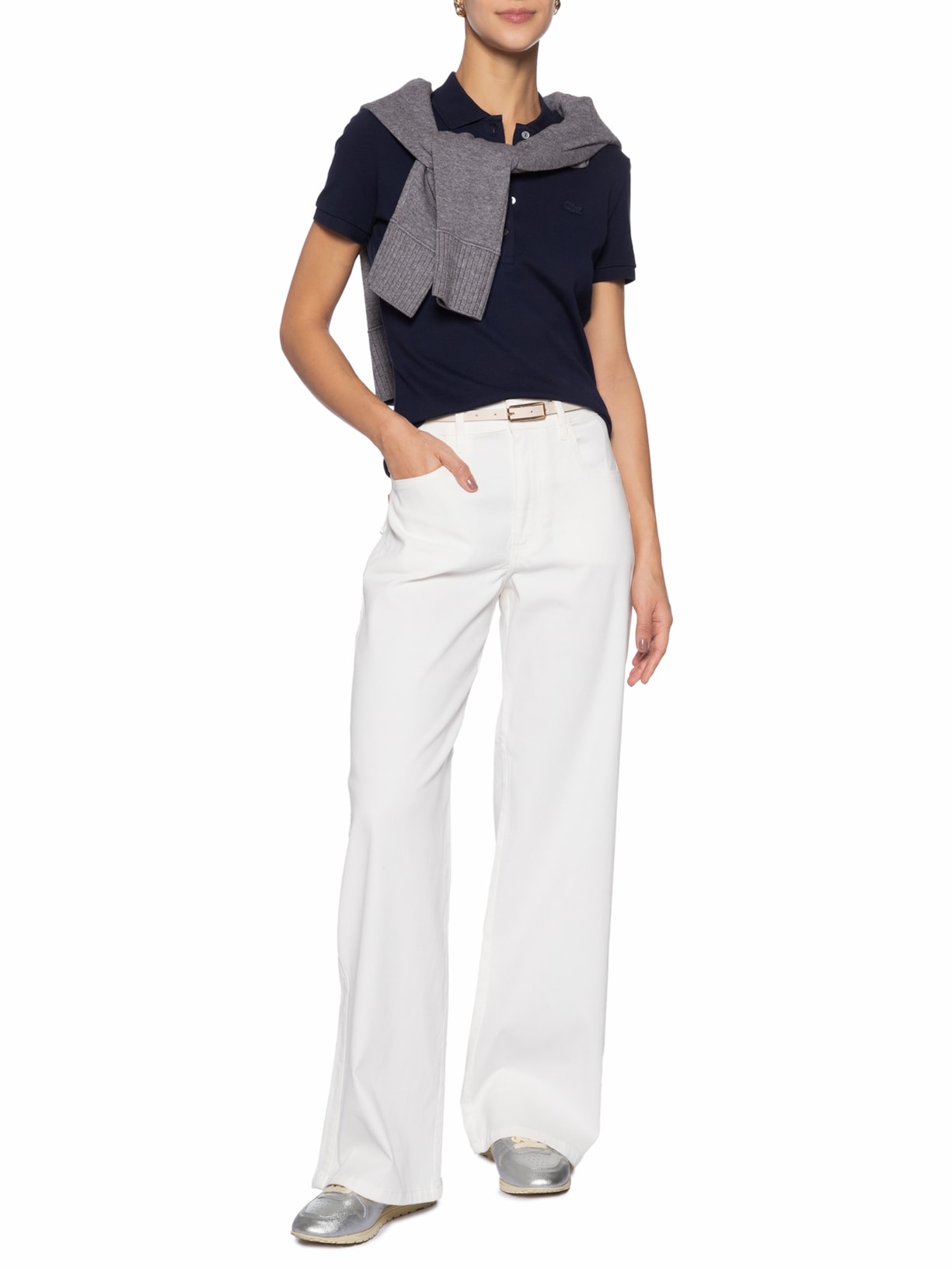 Tênis Feminino Windspin Low Laminated Leather Prateado Autry