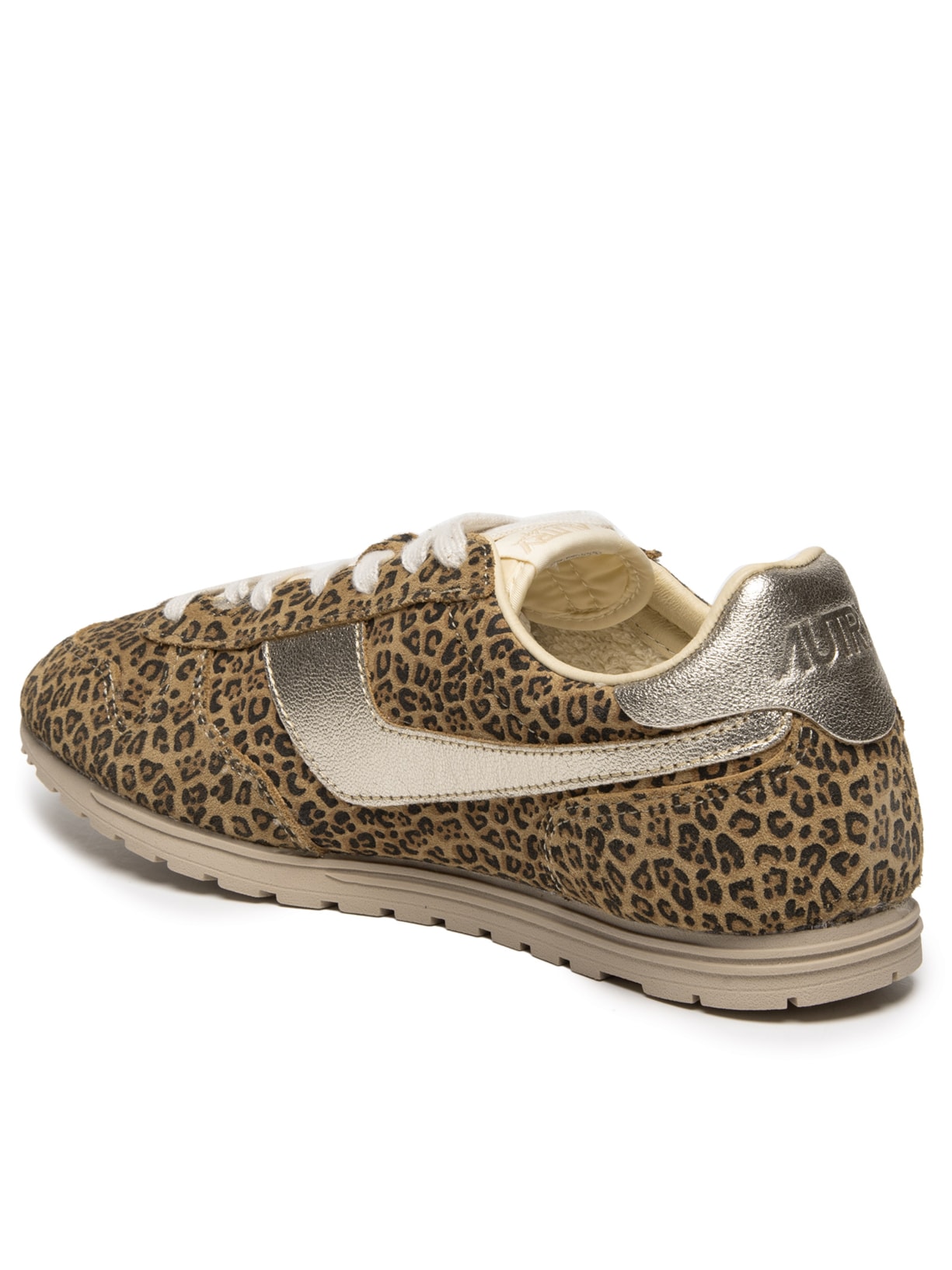 Tênis Feminino Windspin Low Suede Laminated Leather Animal Print Autry