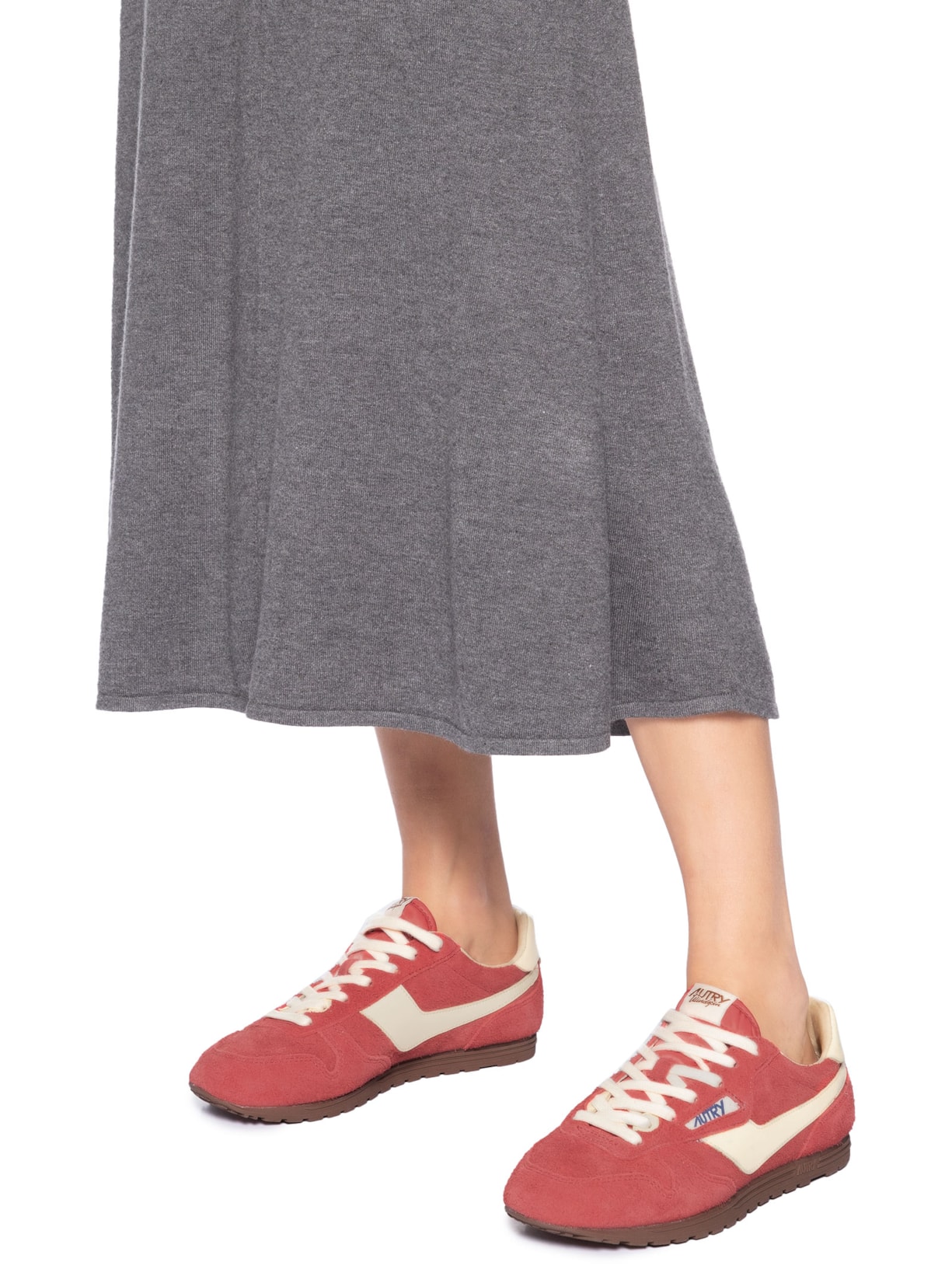 Tênis Feminino Windspin Low Suede Leather Vermelho Autry