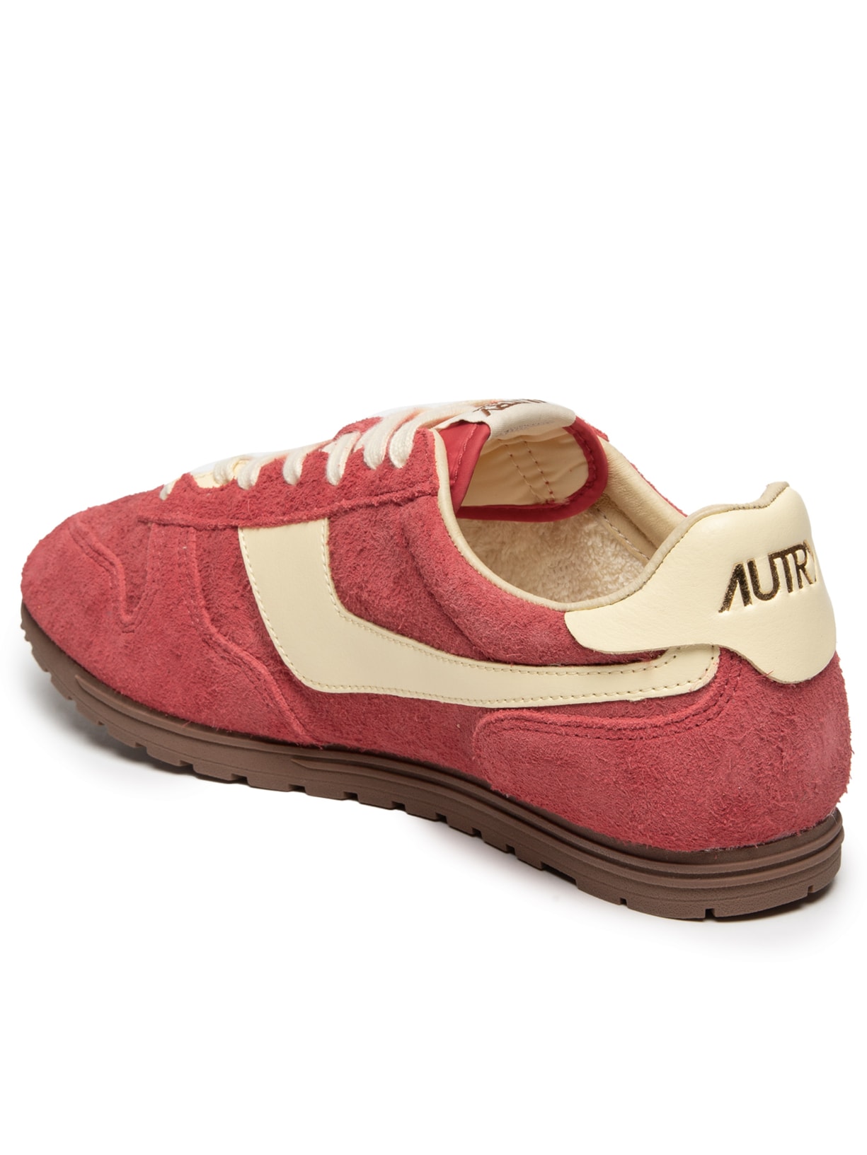 Tênis Feminino Windspin Low Suede Leather Vermelho Autry