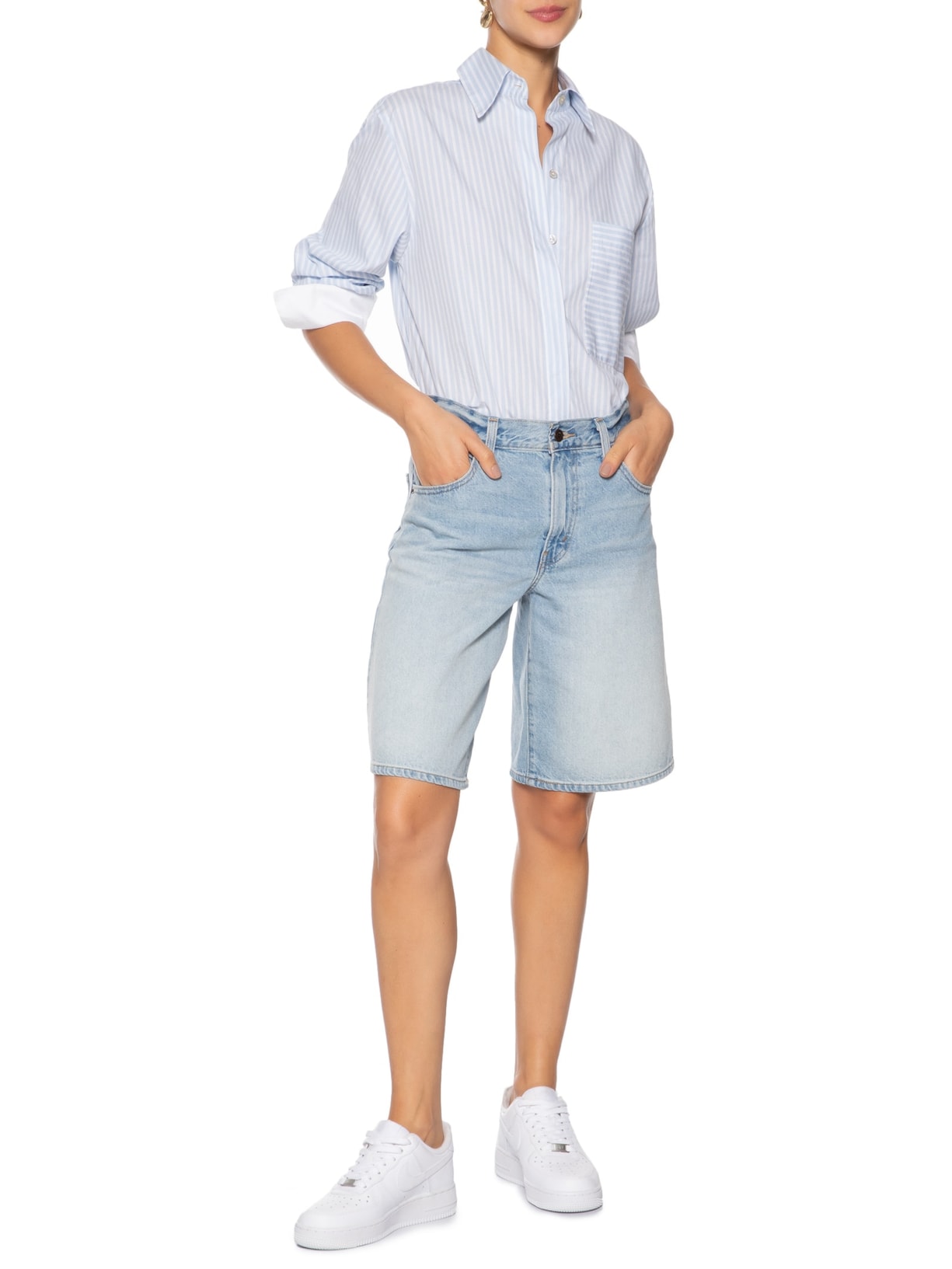 Tênis Feminino WMNS Air Force 1 '07 REC Branco  Nike