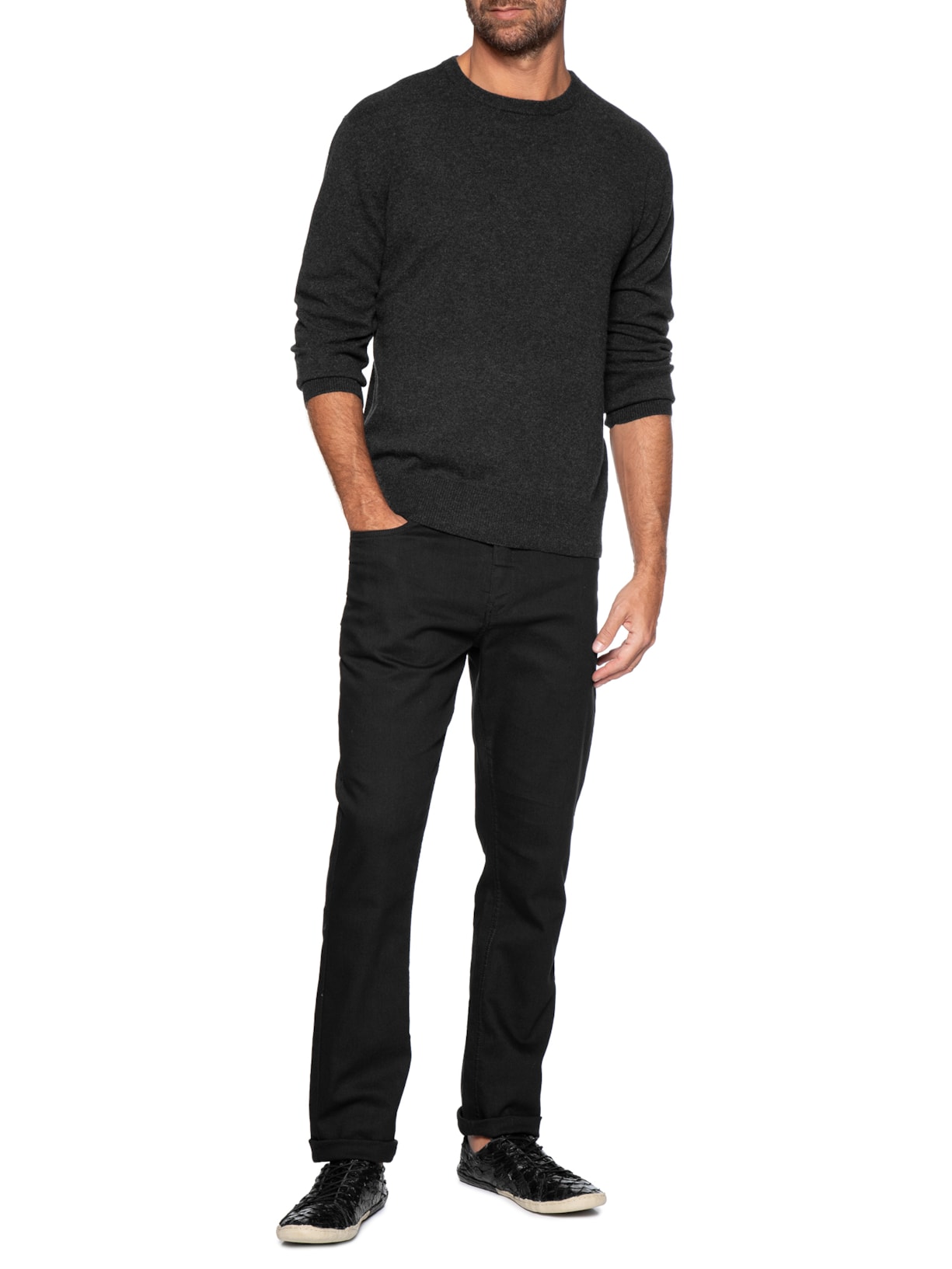 Tênis Handmade Pirarucu Masculino – Preto Osklen