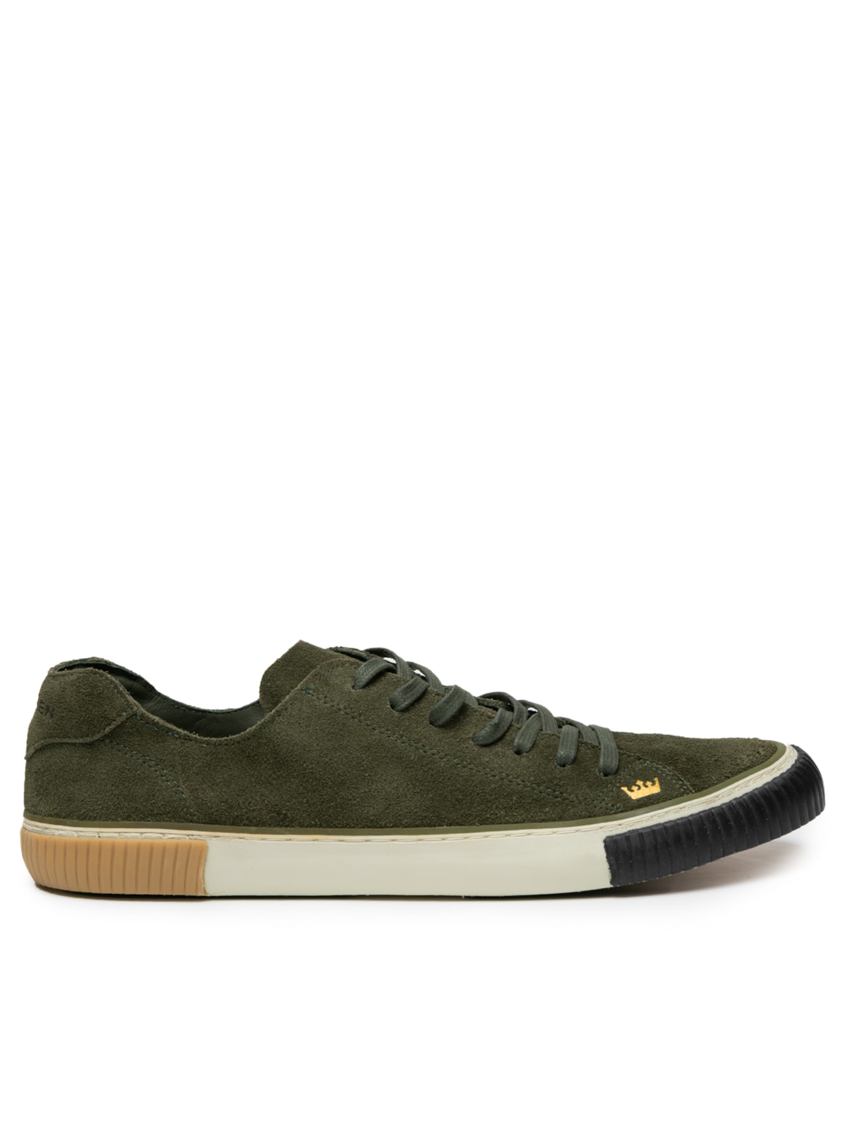 Tênis Masculina Street Camurça Triple Sole - Verde