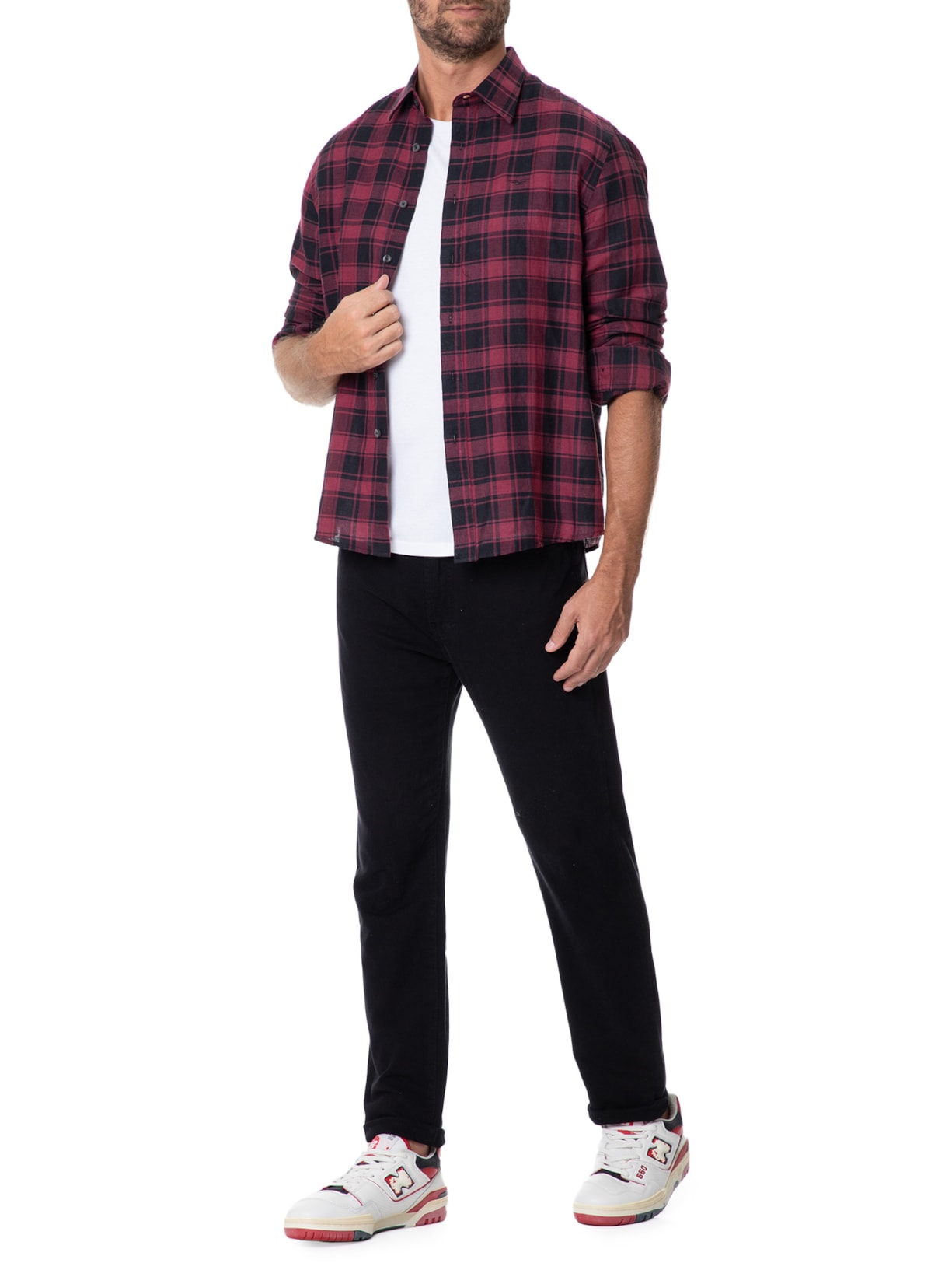 Tênis Masculino 550p Vermelho New Balance